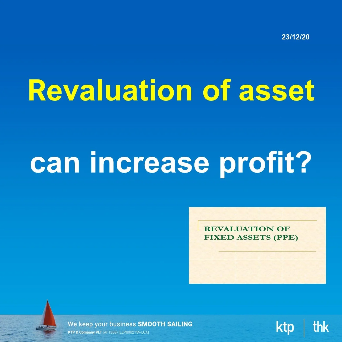 Revaluation of asset can increase profit ?