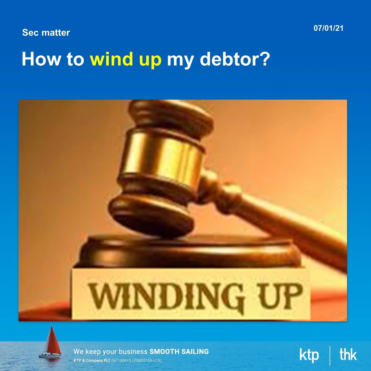 How much to wind up my debtor who refuse to pay me?