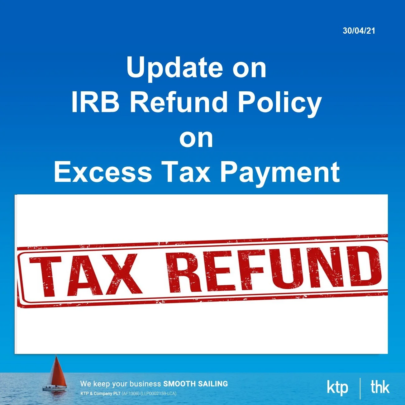 Do you know IRB refund policy on excess tax payment? 