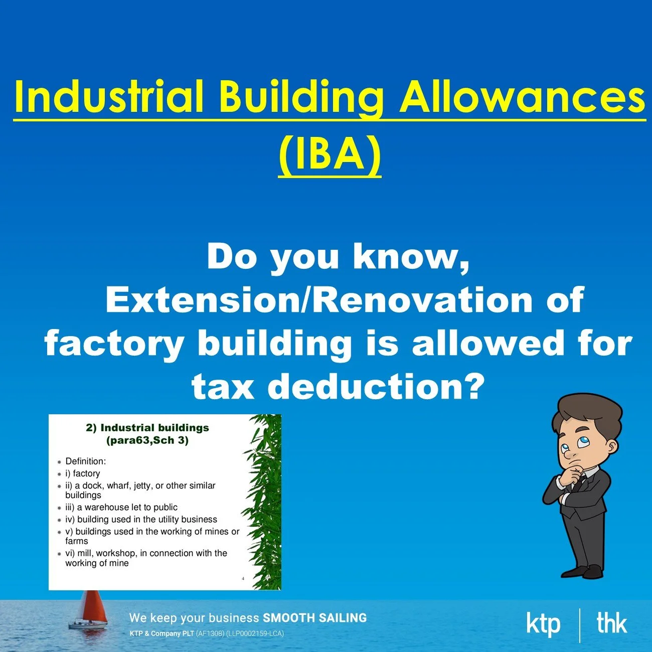 Do you know extension/renovation of factory building is allowed for tax deduction?