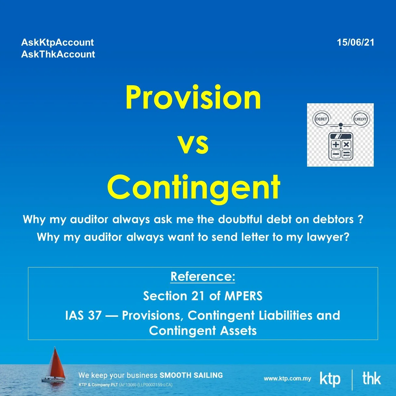 Accounting provision vs contingent liabilities