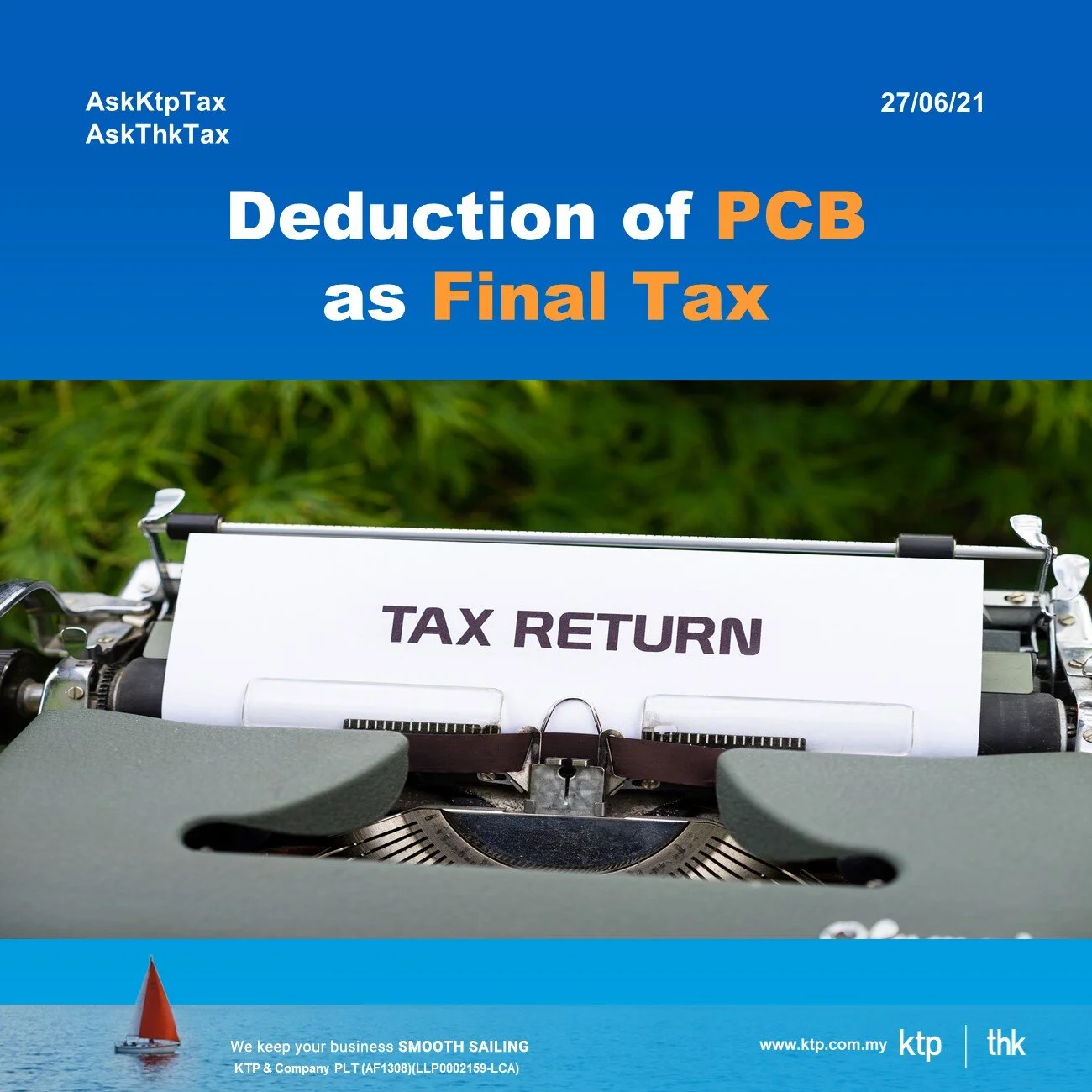 MTD as final tax LHDN