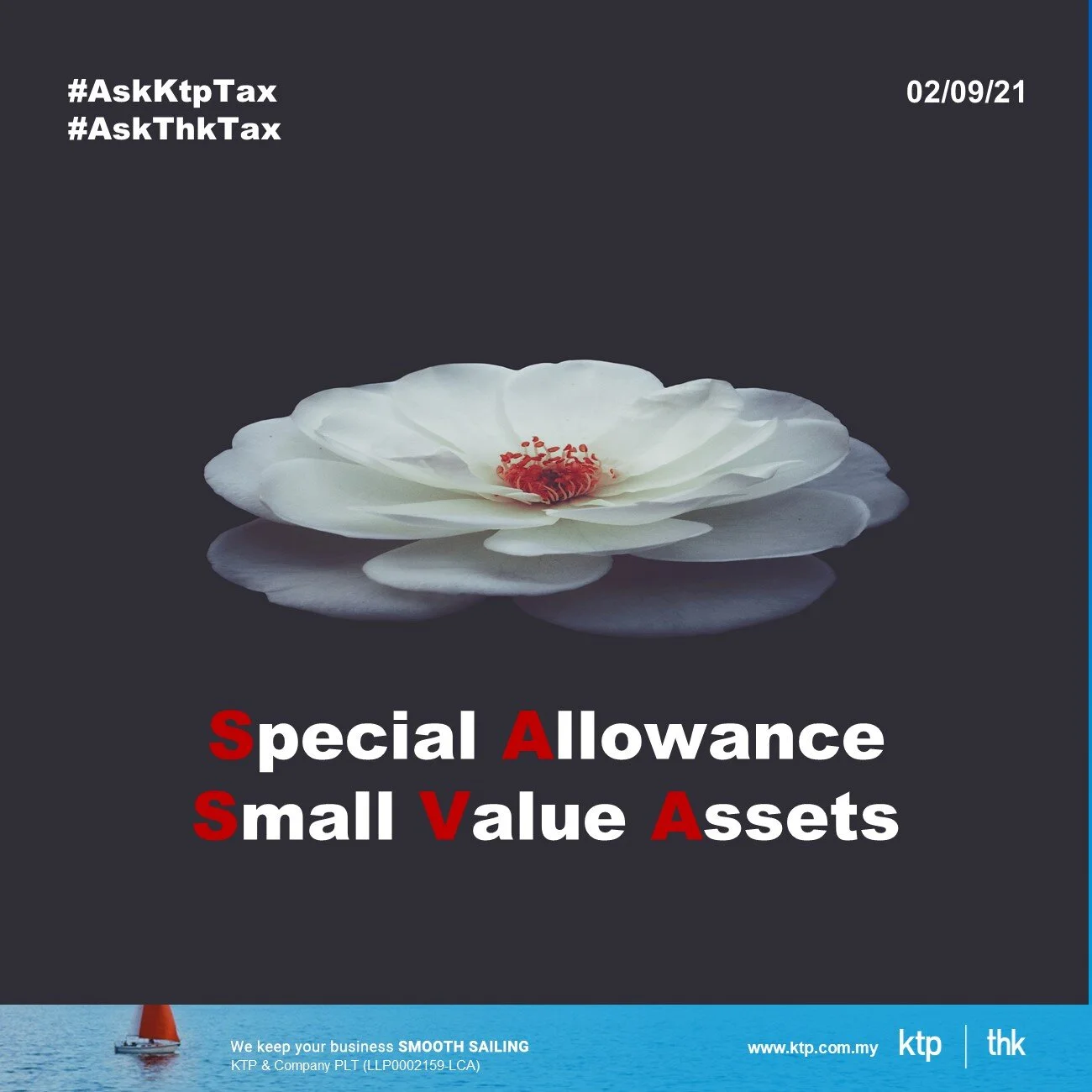 Update special allowance for small value assets 2021