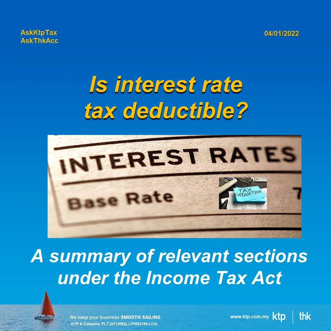 Is interest rate tax deductible?