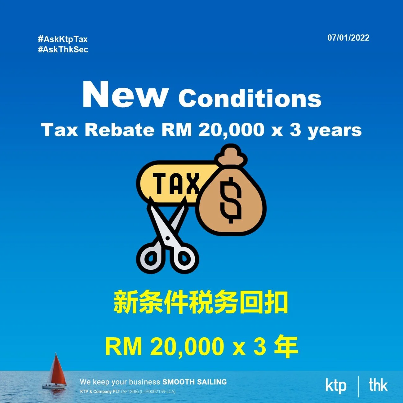  Tax Rebate for New Incorporated Company Malaysia with new T&amp;C