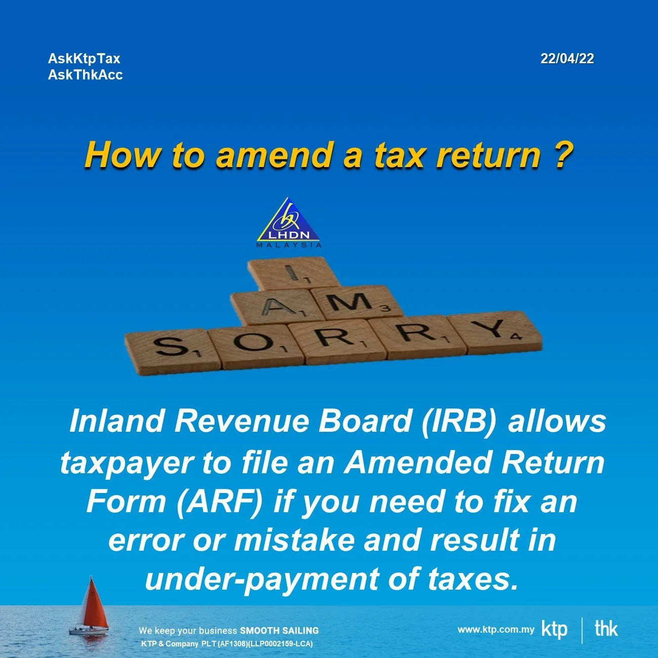How to amend tax return after filing under S 131 of the Income Tax Act 1967