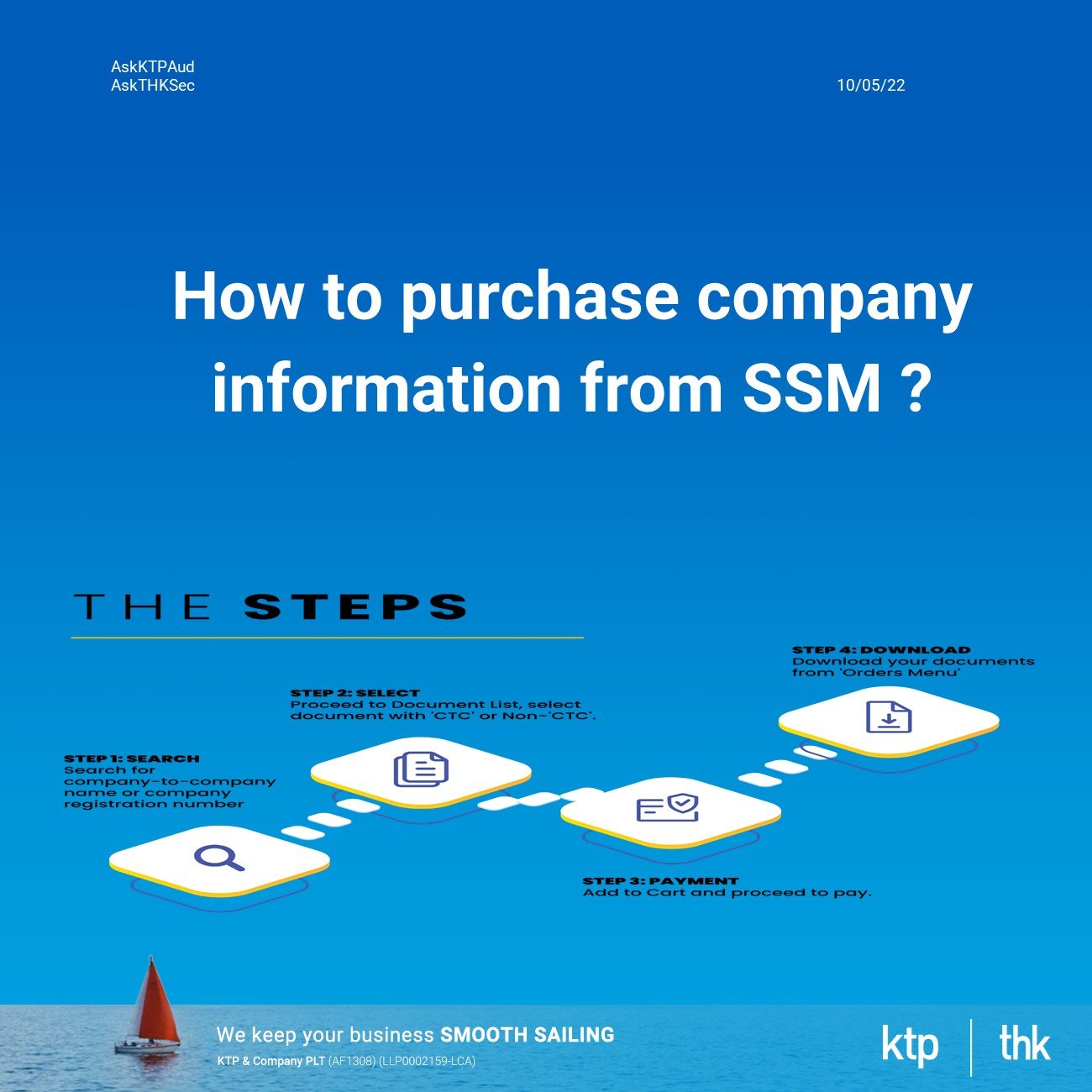 How can I buy company information from SSM?