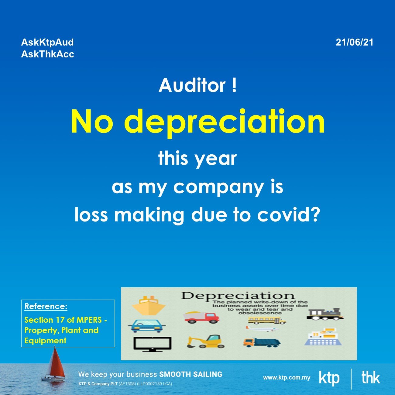 Which fixed asset has no depreciation?