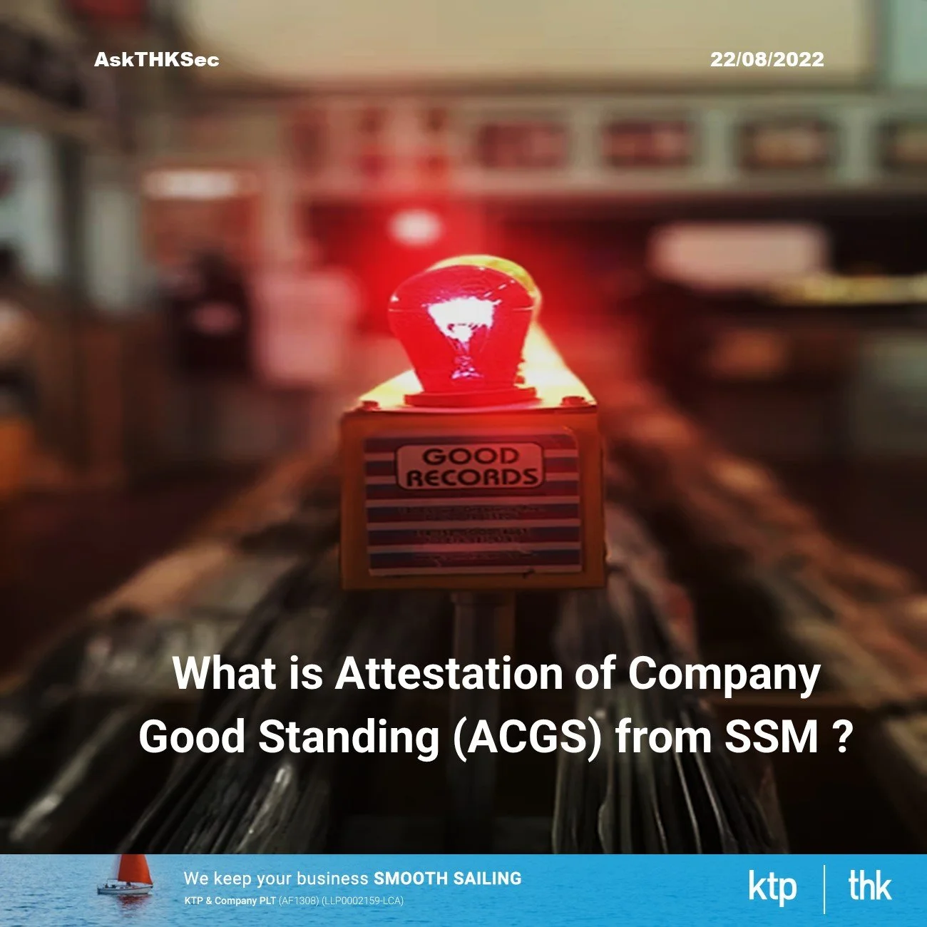 What is the meaning of good standing from SSM?