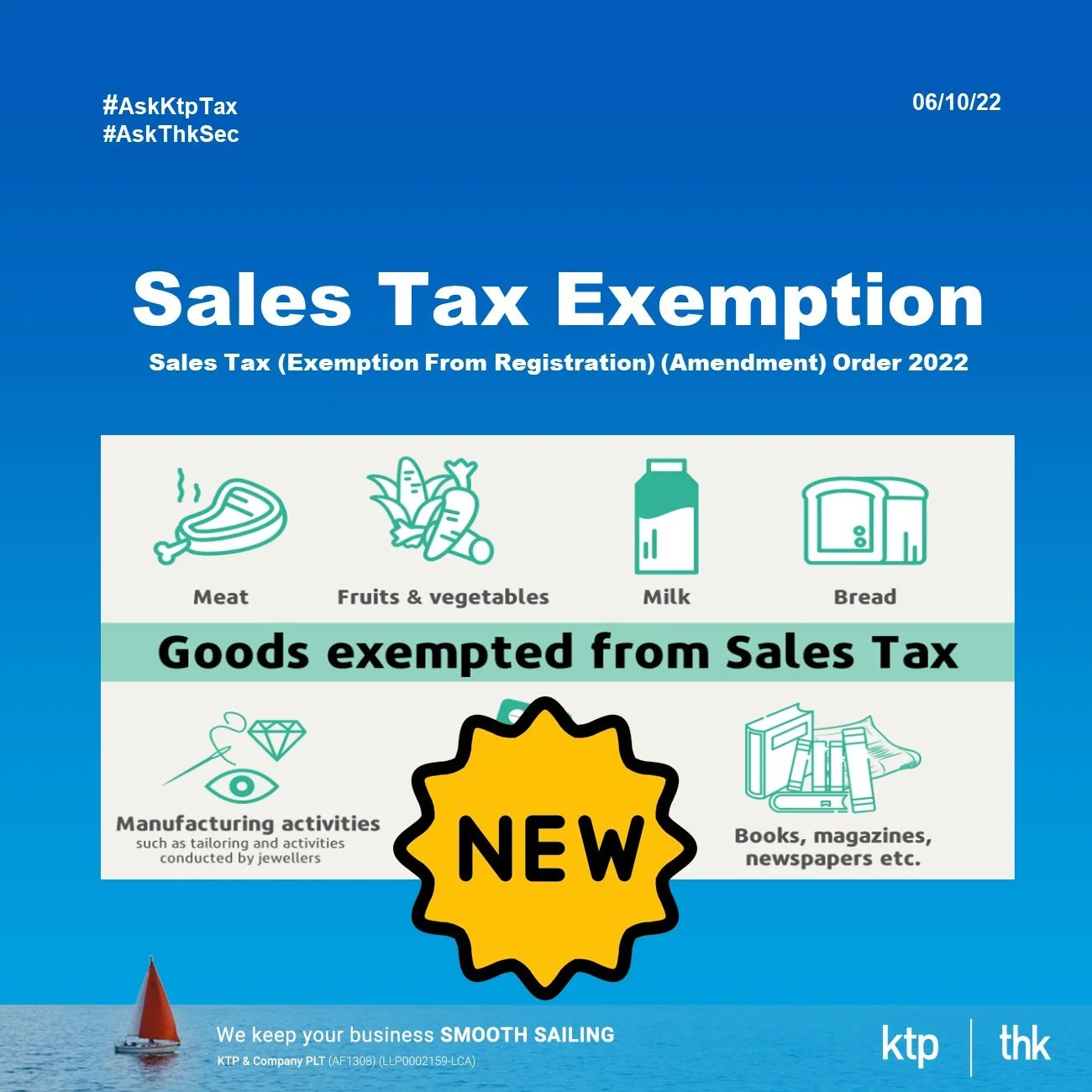 Sales Tax (Exemption from Registration) (Amendment) Order 2022