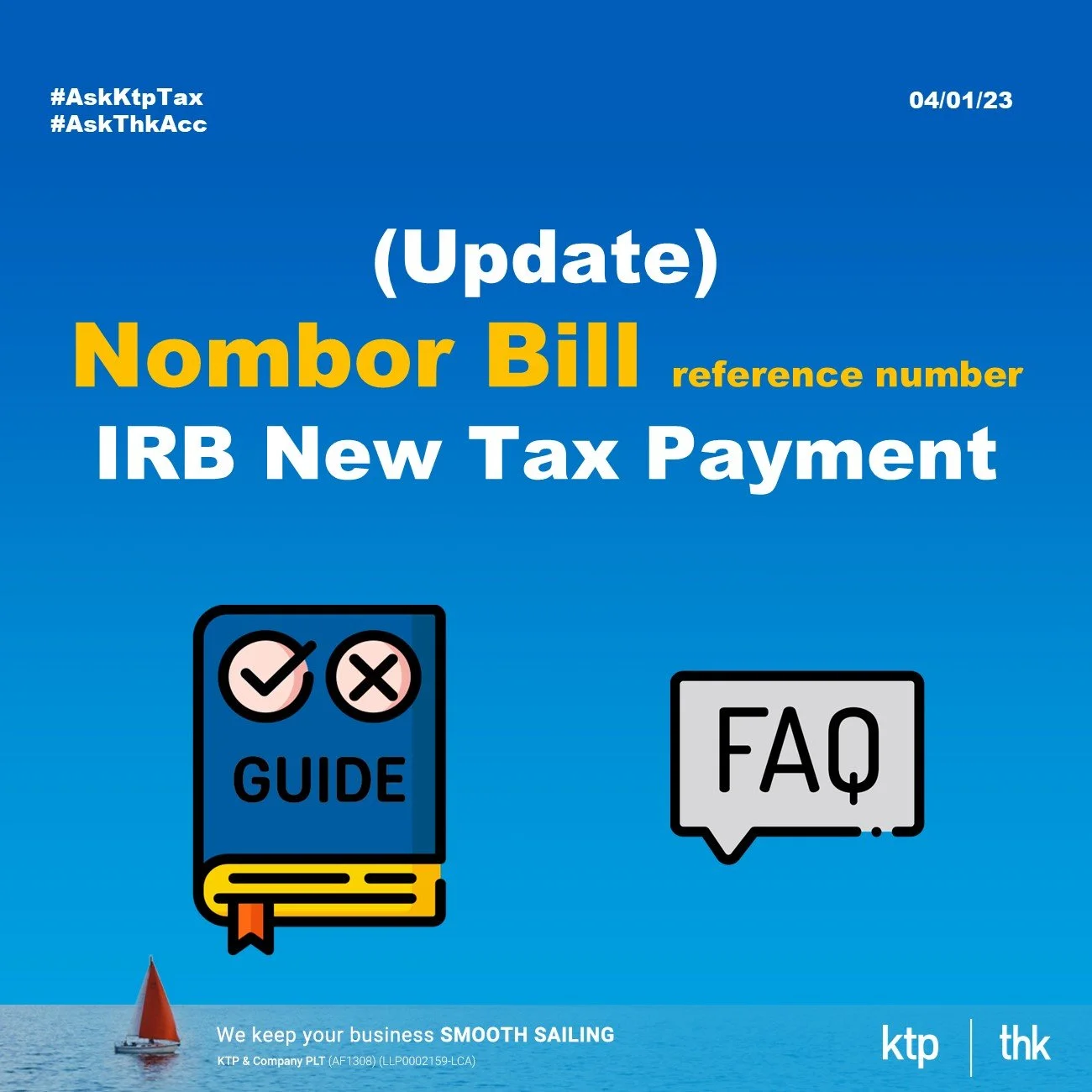 Use of reference number (nombor bill) for IRB tax payment  Part 2