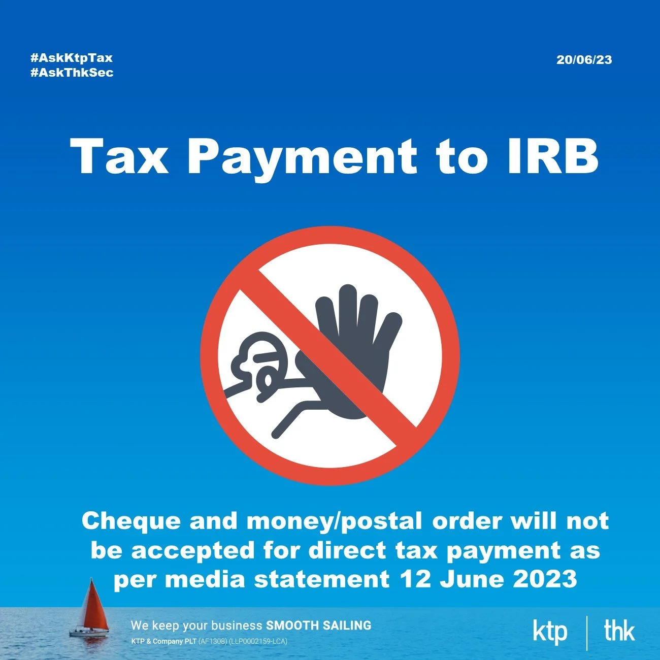 (Update) Tax Payment to IRBM