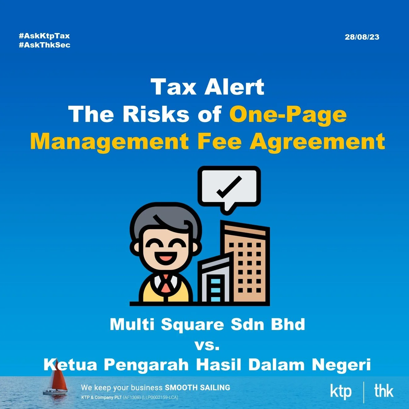 Tax Alert  : The Risks of One-Page Management Fee Agreement