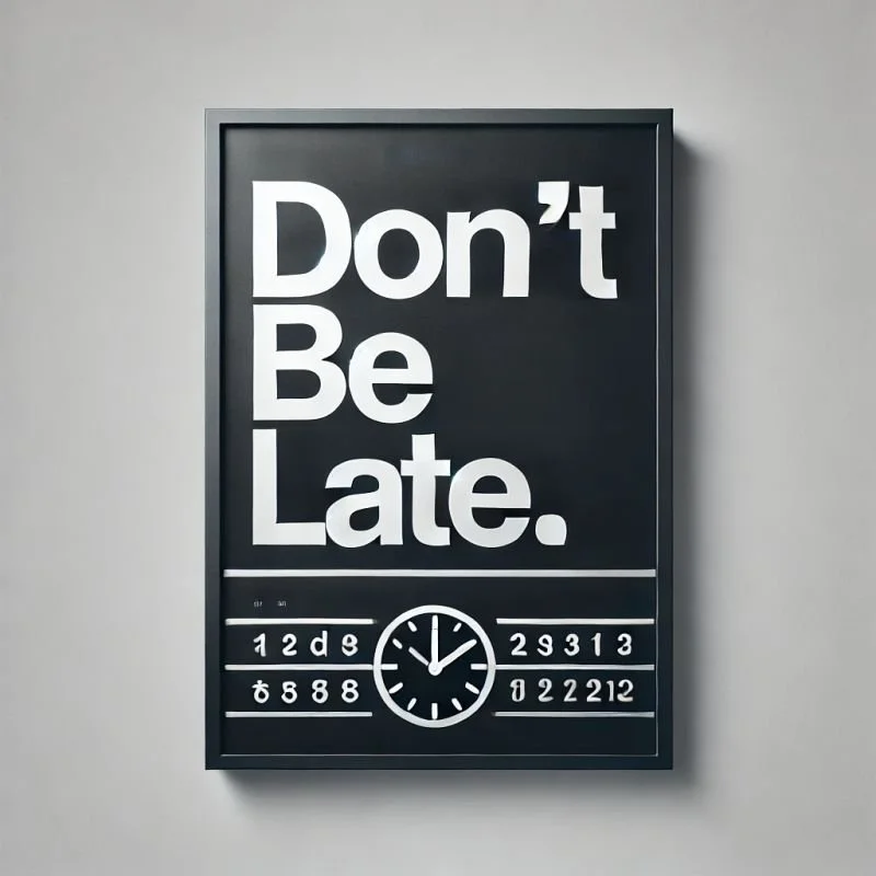 (CEO Update) Why I Dislike Lateness