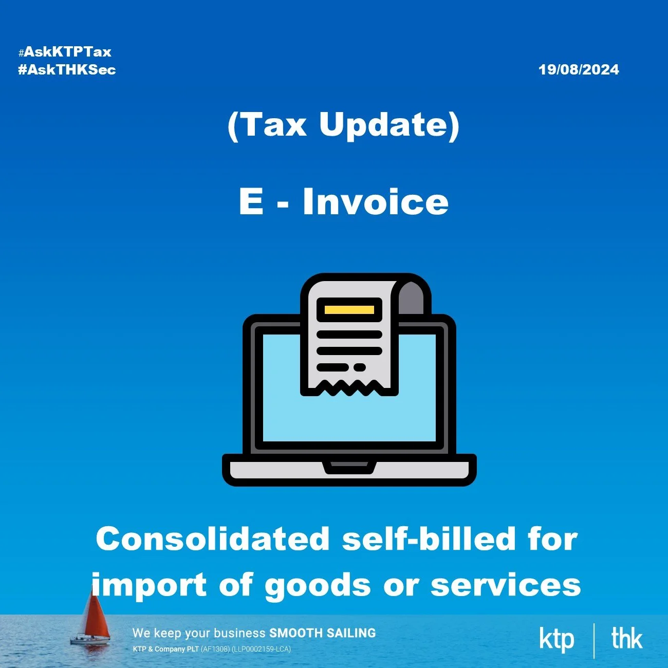 (Tax Update) Consolidated Self-Billed for Import of Goods or Services