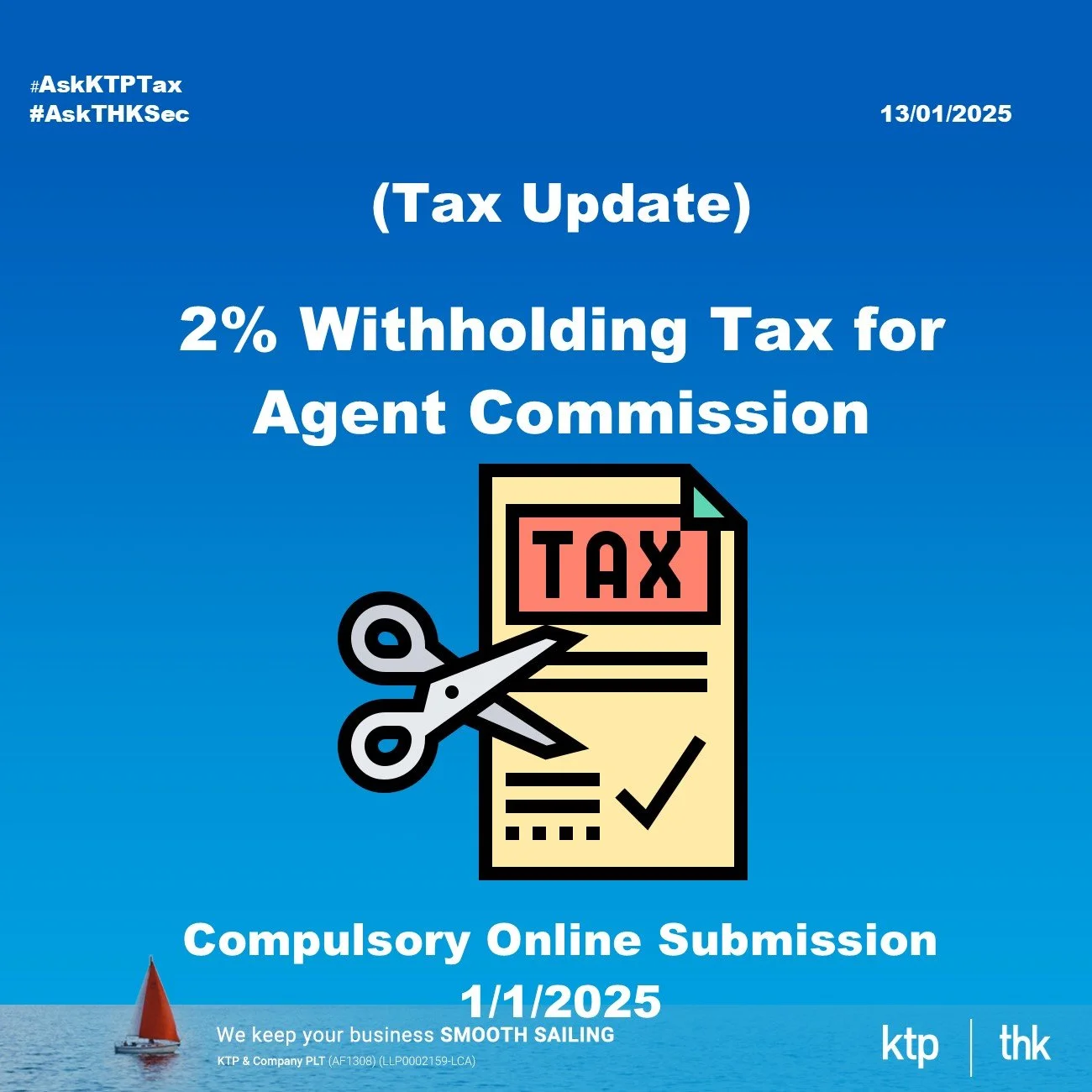 (Tax Update) Mandatory Online Submission Form E-107D : 2% Tax Deduction For Commission to Agents, Dealers or Distributors 