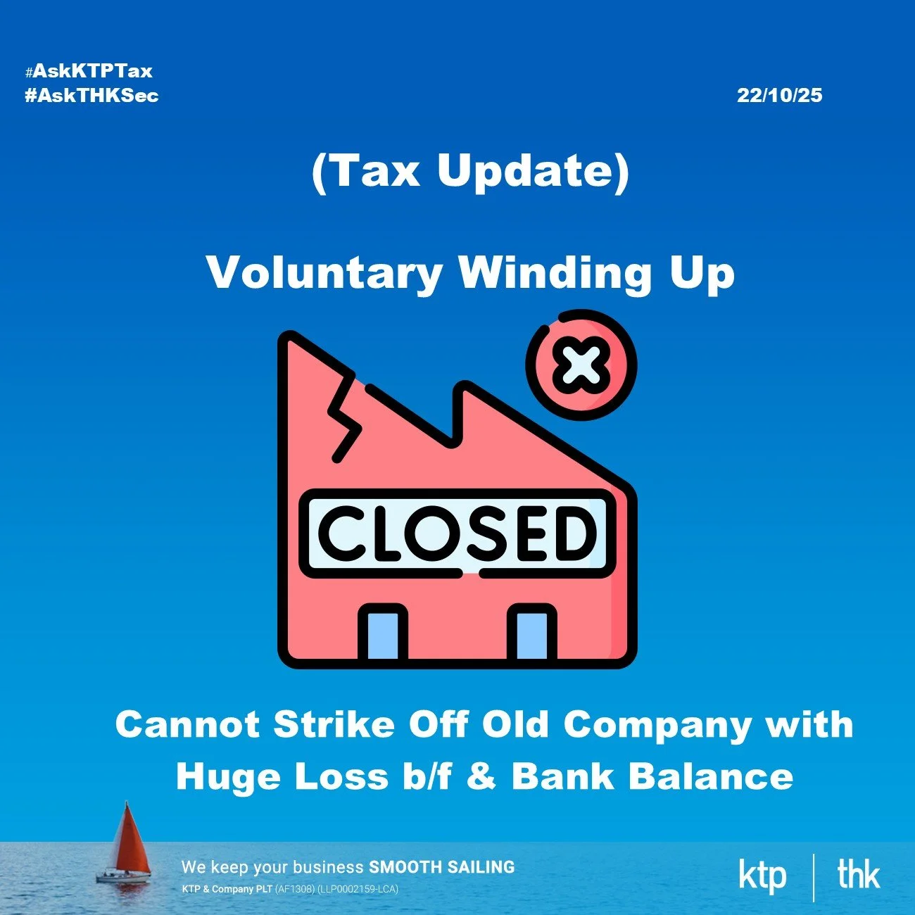 (TAX UPDATE) Why You Cannot Strike Off a Sdn Bhd with Bank Balance and Accumulated Loss ... A Real Case from My Audit Files