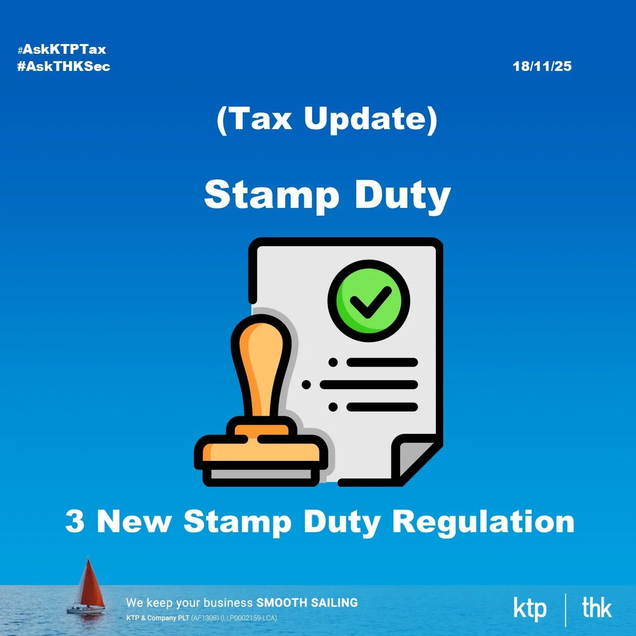 (TAX UPDATE) Malaysia’s New Stamp Duty Regulation for November 2026 … What Every SME Owner Must Know