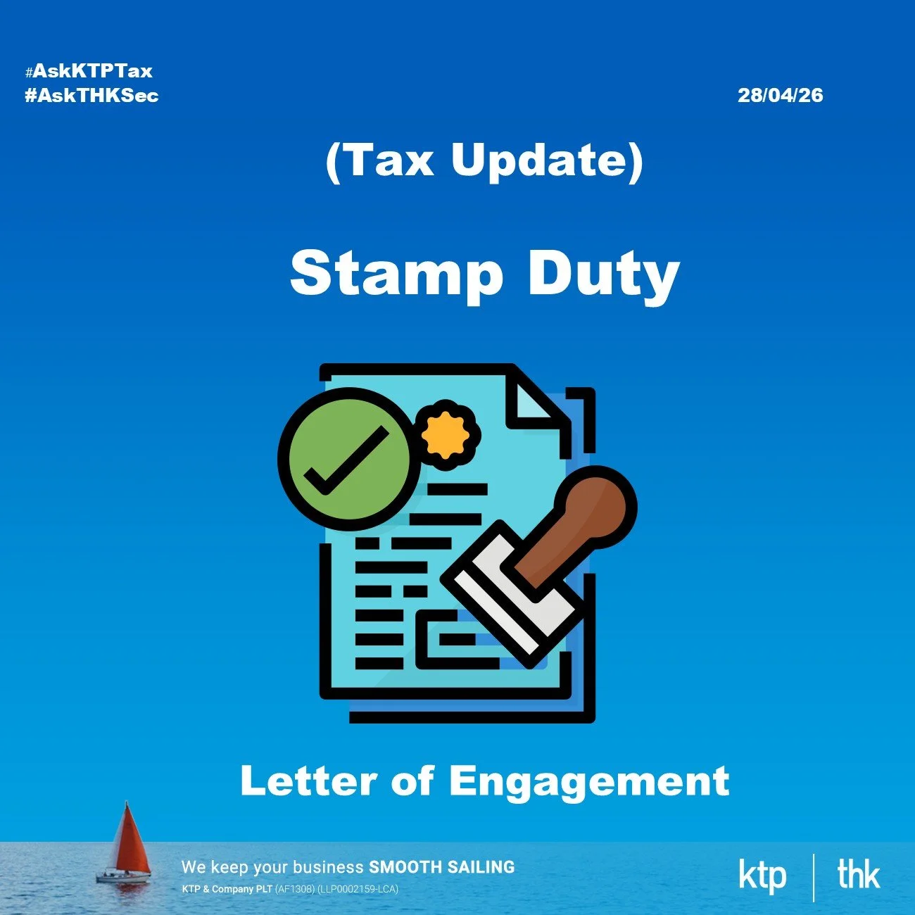 (TAX UPDATE) Boss, Why Your Engagement Letter Got Stamp One?”