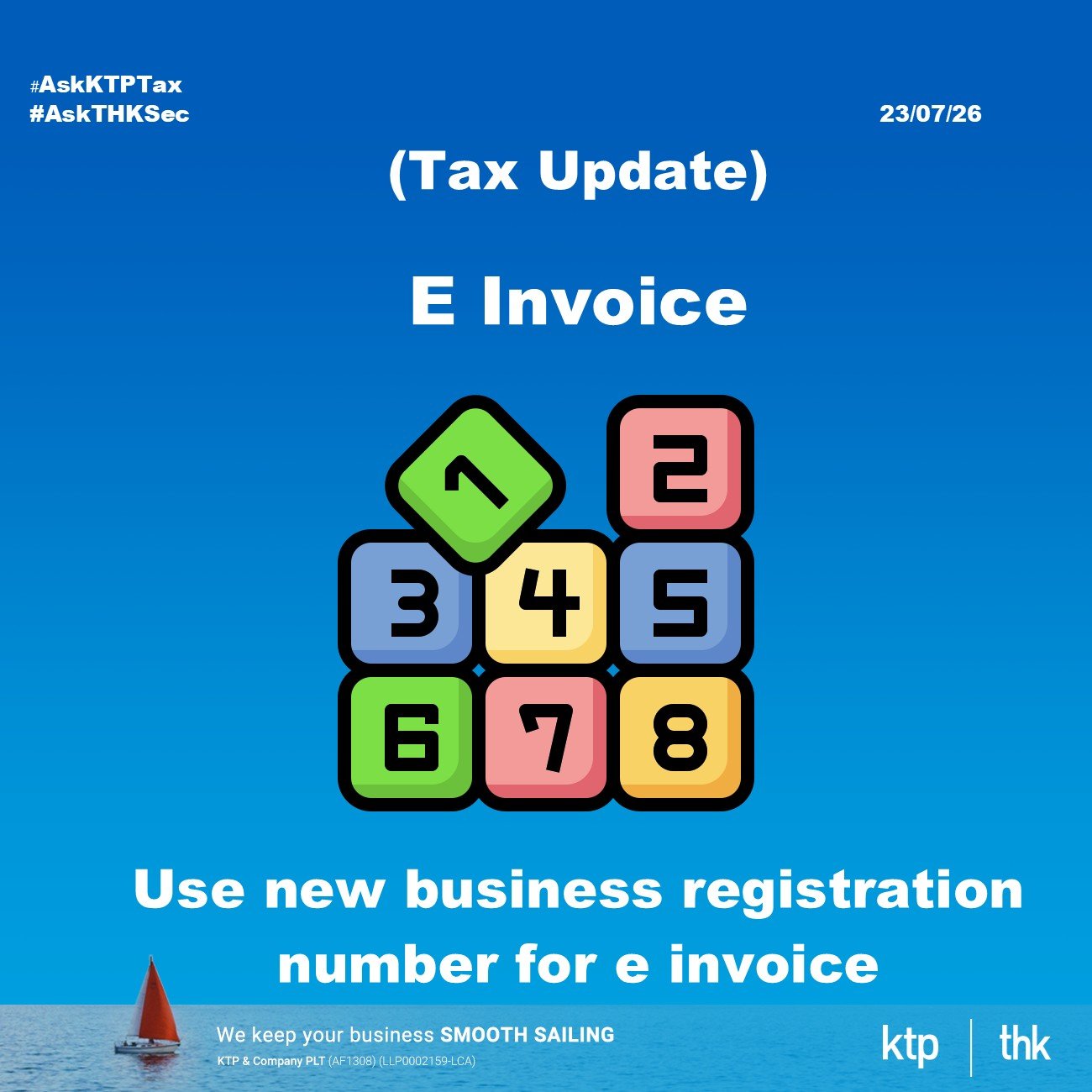 (税务) 8月1日前检查你的 BRN, 不然你的 e-Invoice 可能 Validation Failed