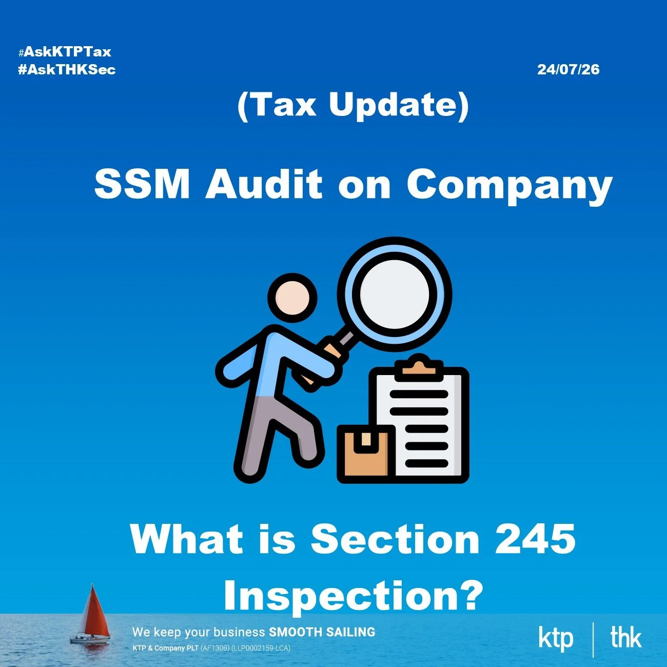 (TAX UPDATE) SSM Just Asked for Four Years of Our Accounts. Here Is What a Section 245 Inspection Really Means.