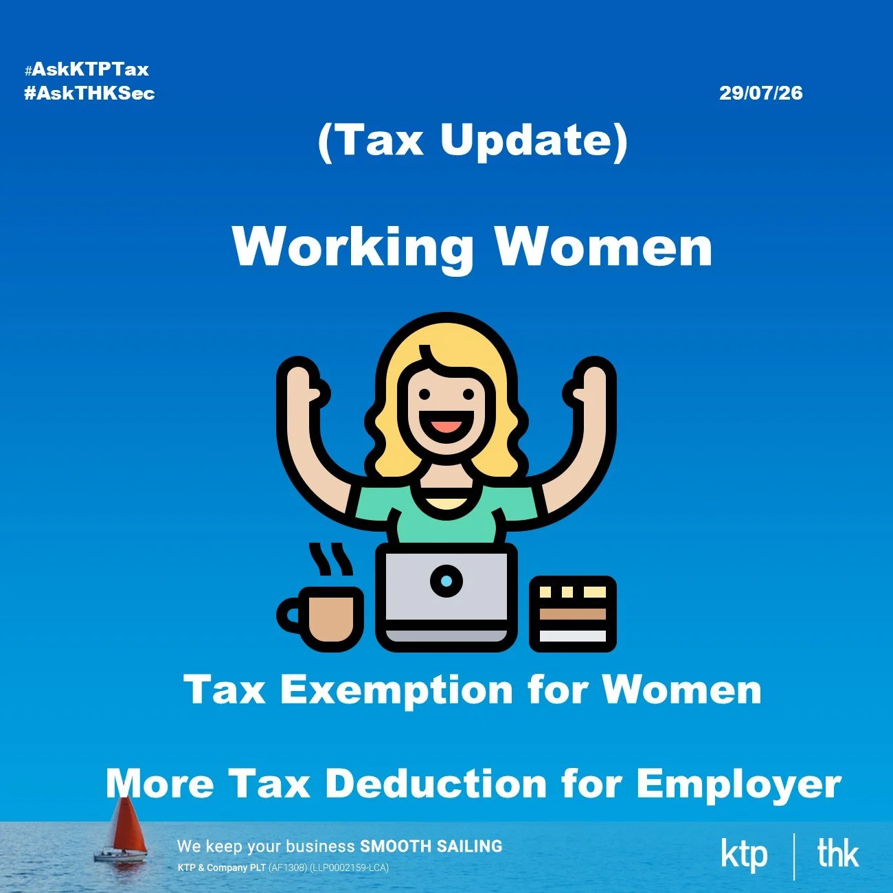 (TAX UPDATE) This Hire Is Tax Free for Working Women and Tax Deductible Twice for Employer