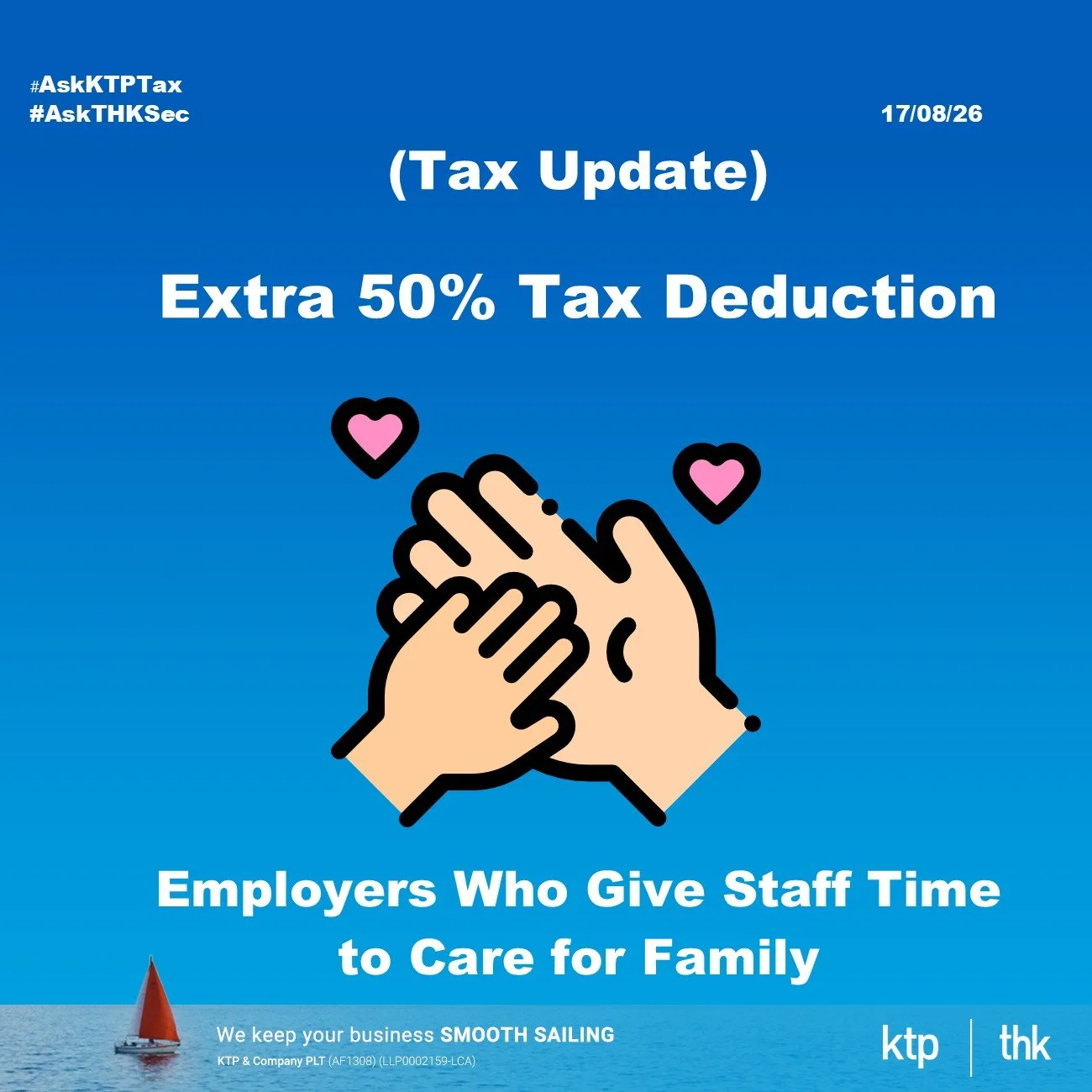 (TAX UPDATE) Pay Your Staff Extra Leave to Care for Family, Claim Extra 50% Tax Deduction.