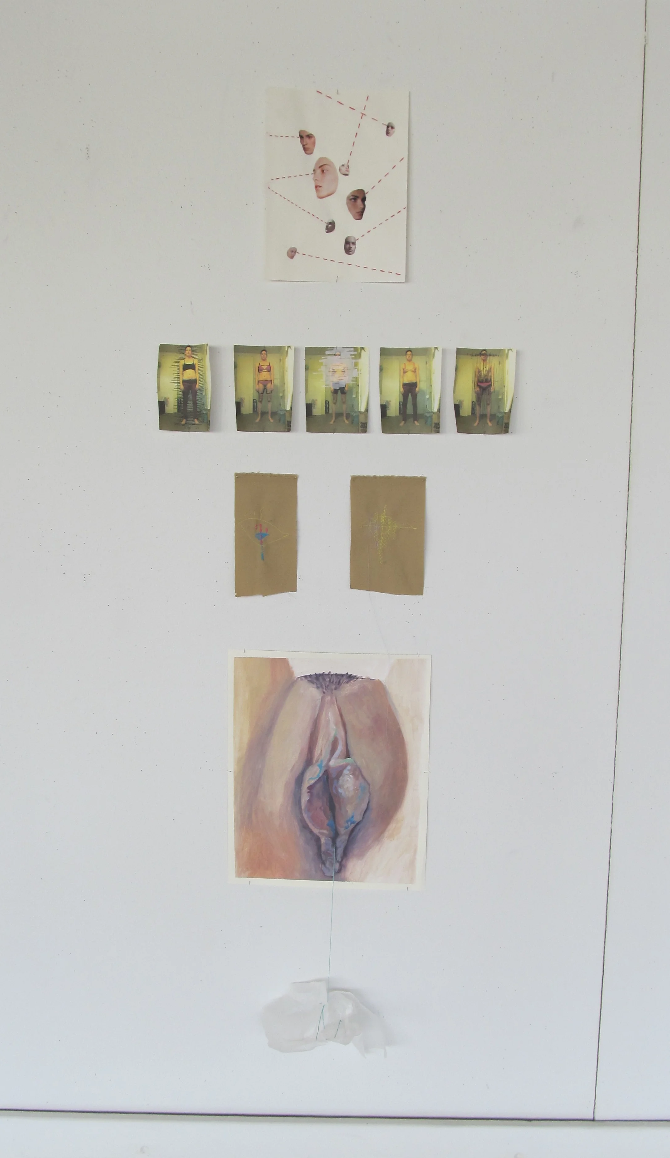 Cass Kruger, Sketch Collection, 2015, mixed media, 2x5'.JPG