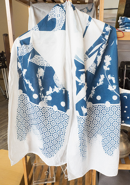 Crafternoon: Cyanotype Scarves, December 14