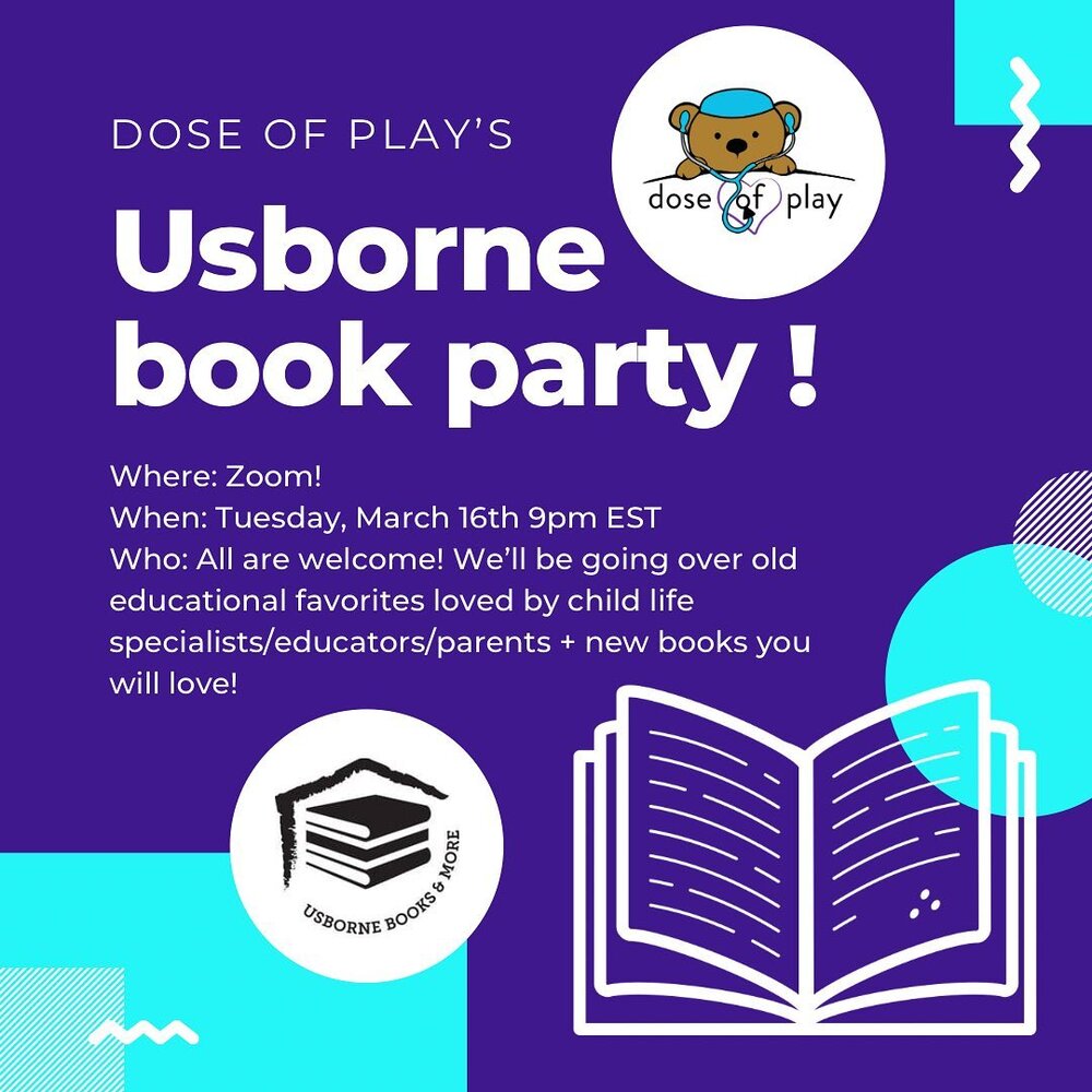 Raise your hand 🙋🏼&zwj;♀️ if you  L💜VE Usborne books! As a Certified Child Life Specialist and mom, I know I do!

Usborne books and more offers one of the most creative and original book lines in the United States. Join us in learning how our book