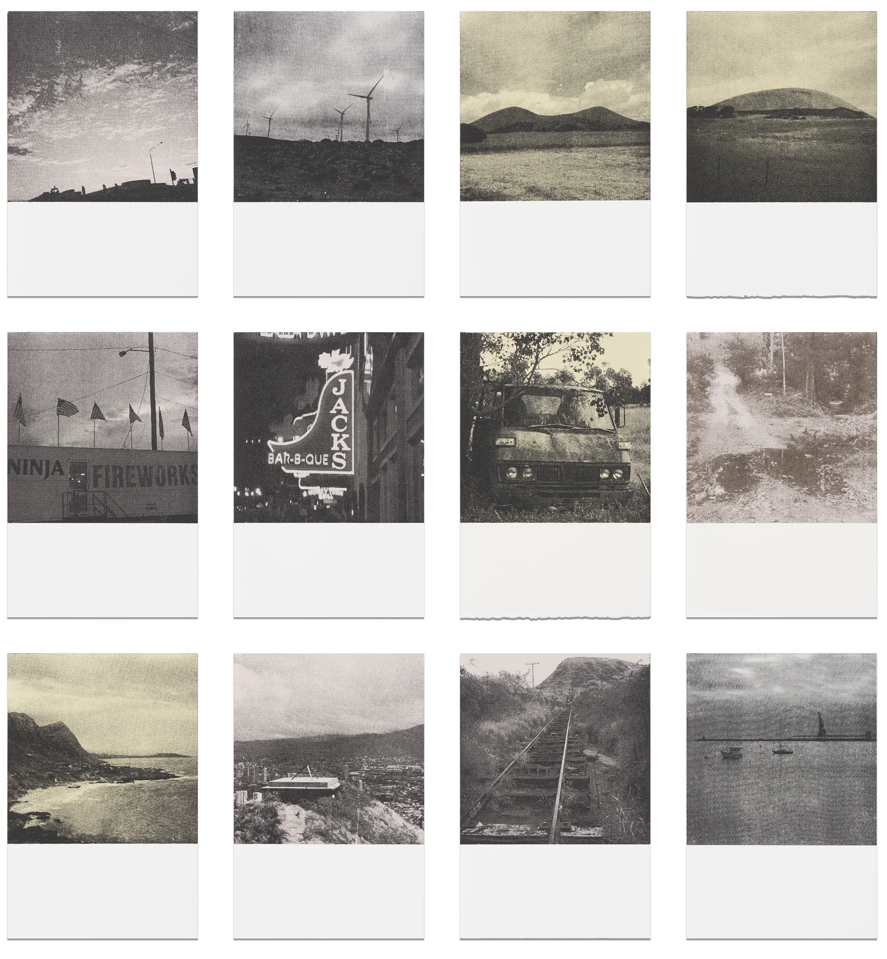 There and back again , screen prints on paper, 62.5cm (w) x 58cm (h), 2017 Finalist, Fremantle Print Prize, 2017 Photo by Brenton McGeachie