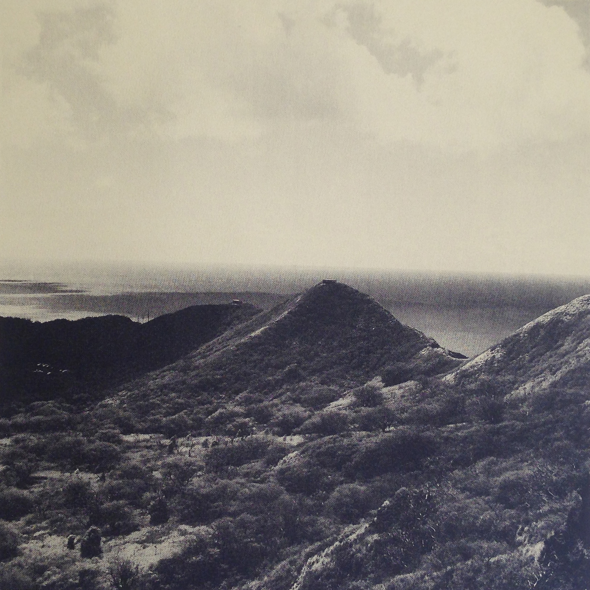Diamond Head Hike , two colour screen print on paper, 38.5cm (w) x 38.5cm (h), 2017