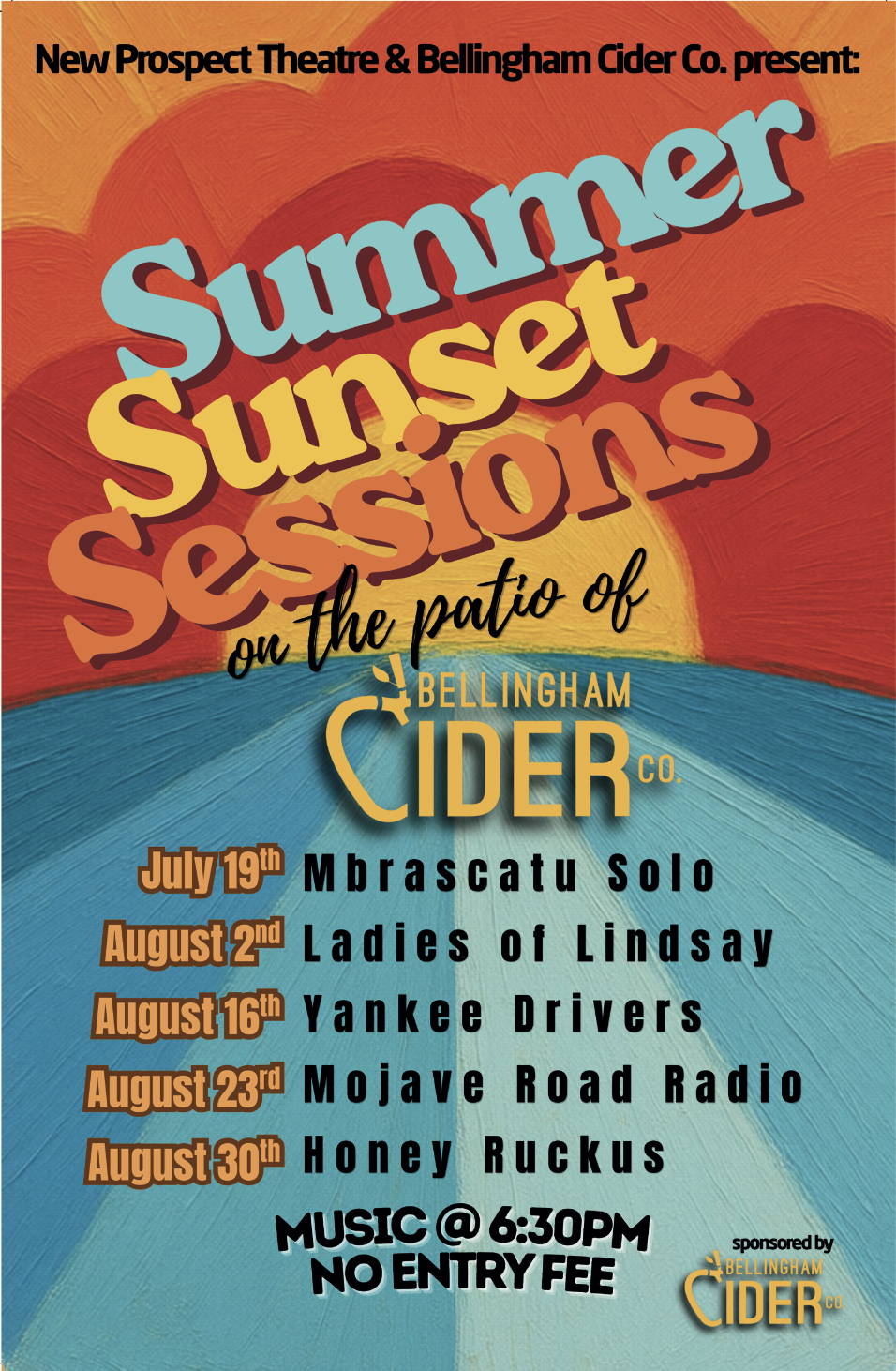 Summer Sunset Sessions at Bellingham Cider: Mbrascatu