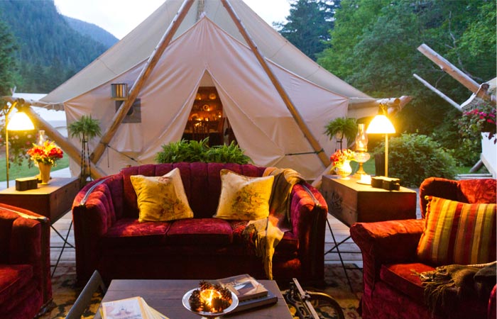 Clayoquot Wilderness Resort, best glampsites, best fall glamping, best camping sites USA