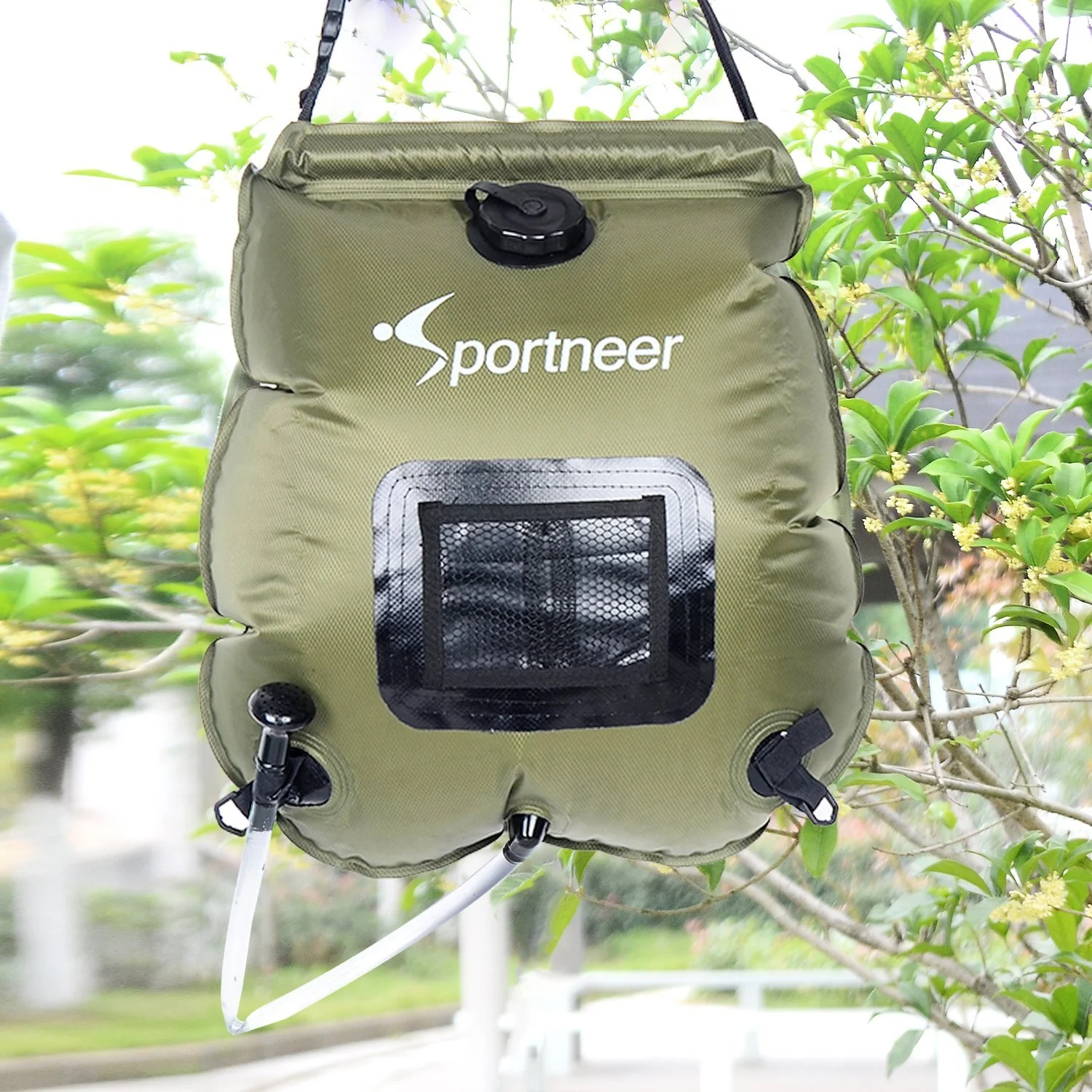 best solar shower, outdoor solar showers, DIY solar shower, best camping shower, sportneer camping shower, sportneer solar shower