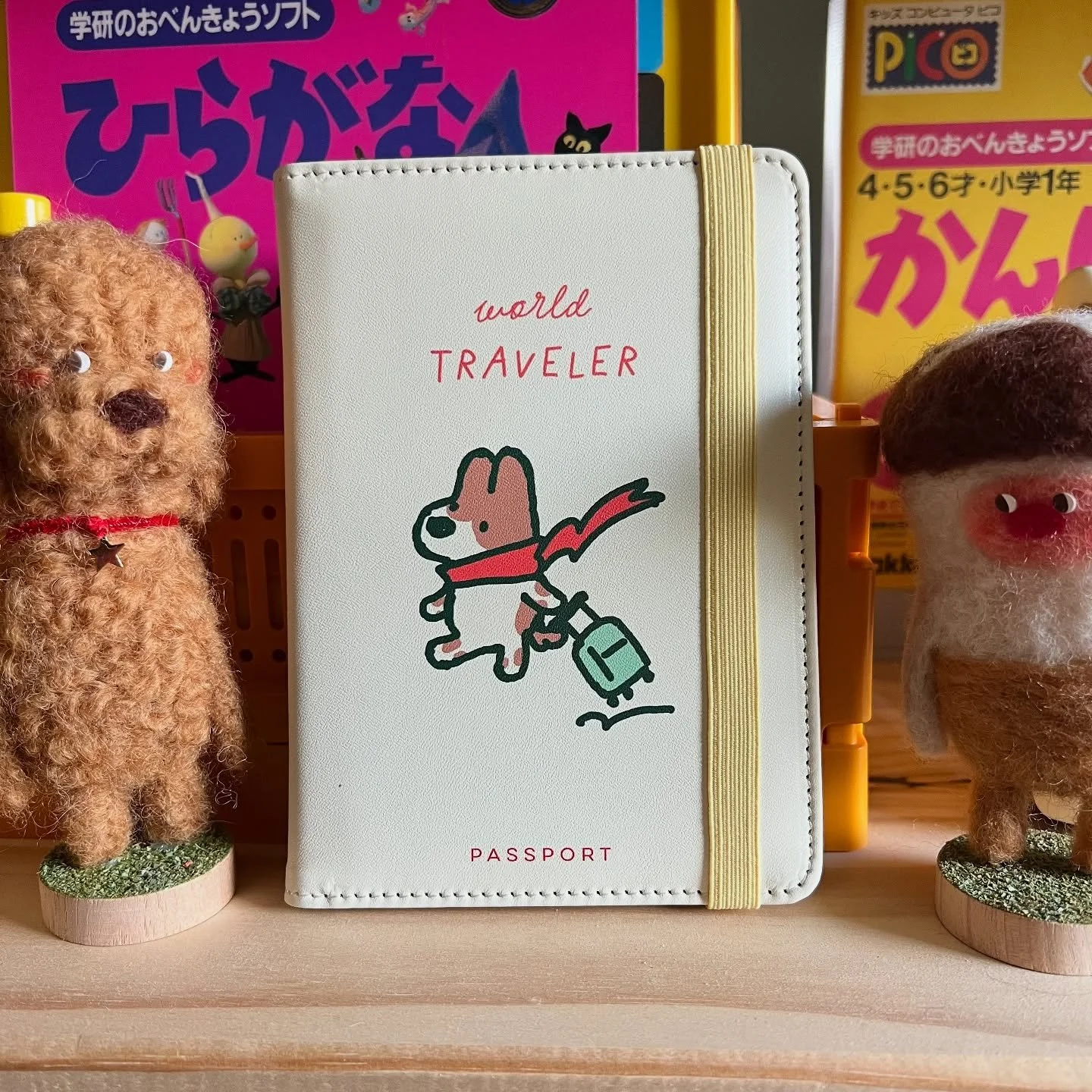 a couple of the new things i made for events this year 🍀 a passport holder with my dog roscoe on it, so i can take him with me when i'm traveling!! i also touched up this roscoe &quot;dog water&quot; design to use on a stainless steel water bottle! 