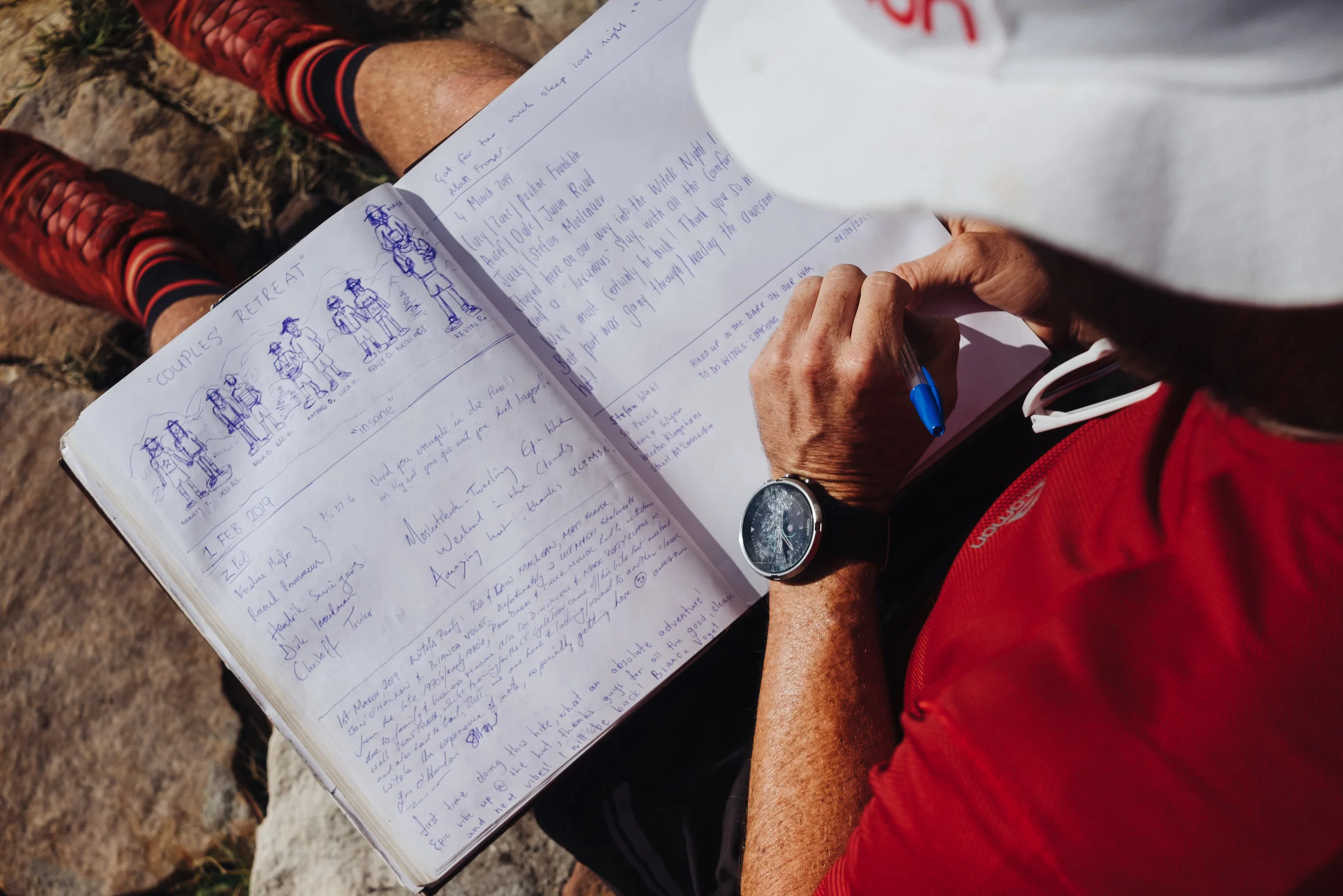 Following on traditions and logging our visit in the mountain hut