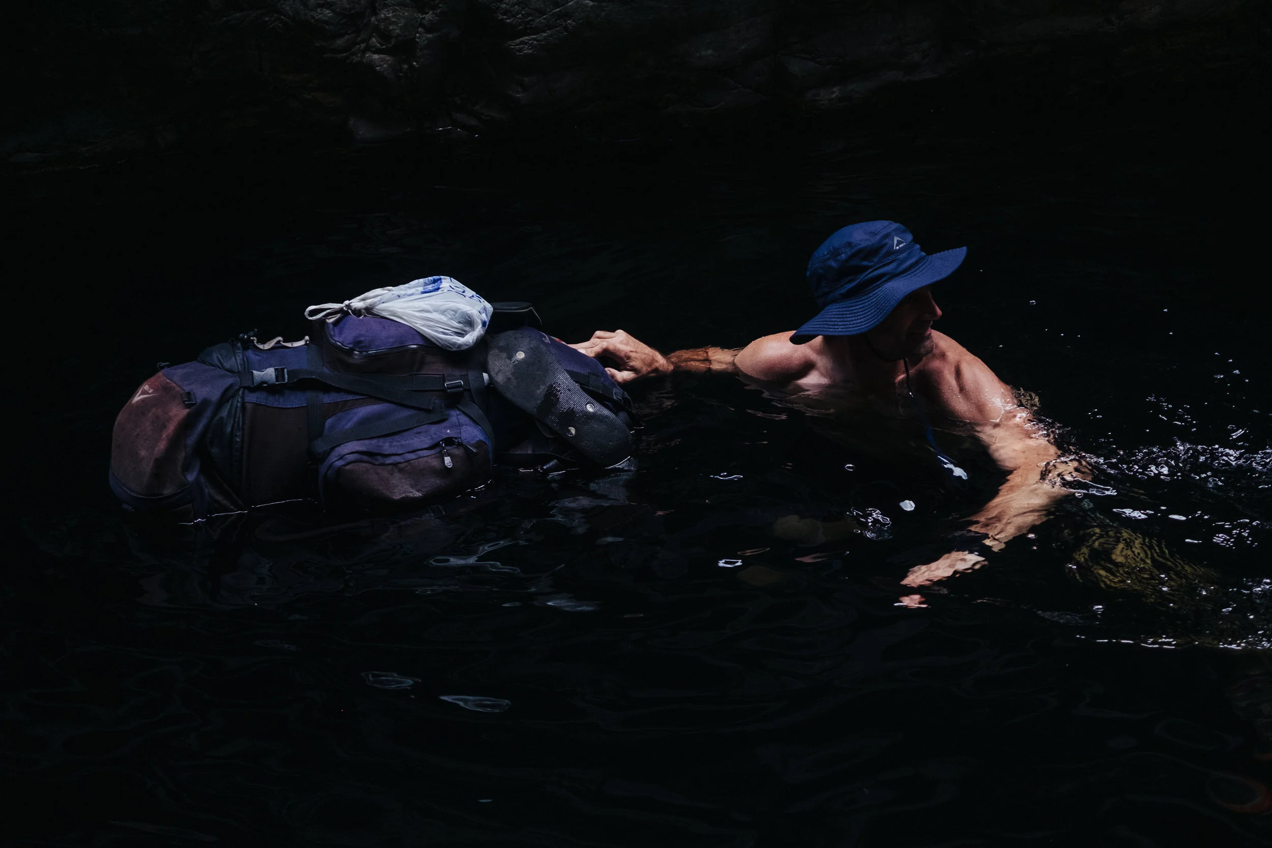 The water is icy at best and its a fine balance between moving fast enough through these sections while staying warm when out of the water