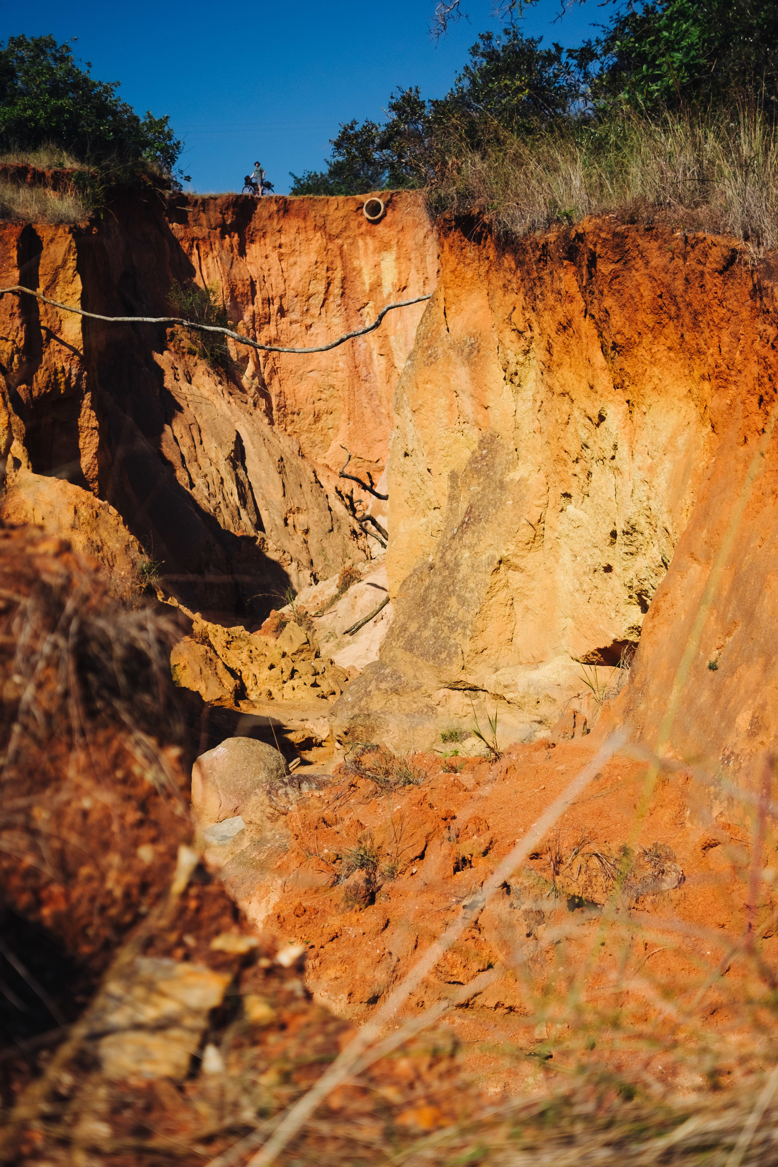 Erosion at it’s deepest (spot Archie at the top)