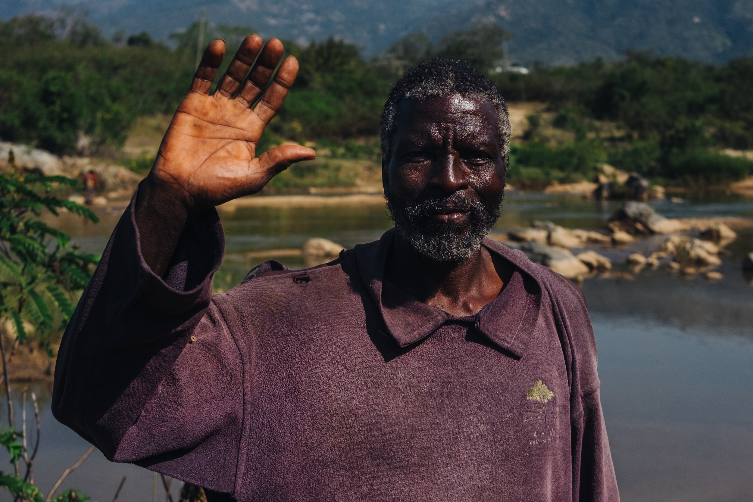Hlope, the gent who directed us across the river and through some private land, which he managed on behalf of the owner, Mr Similani.