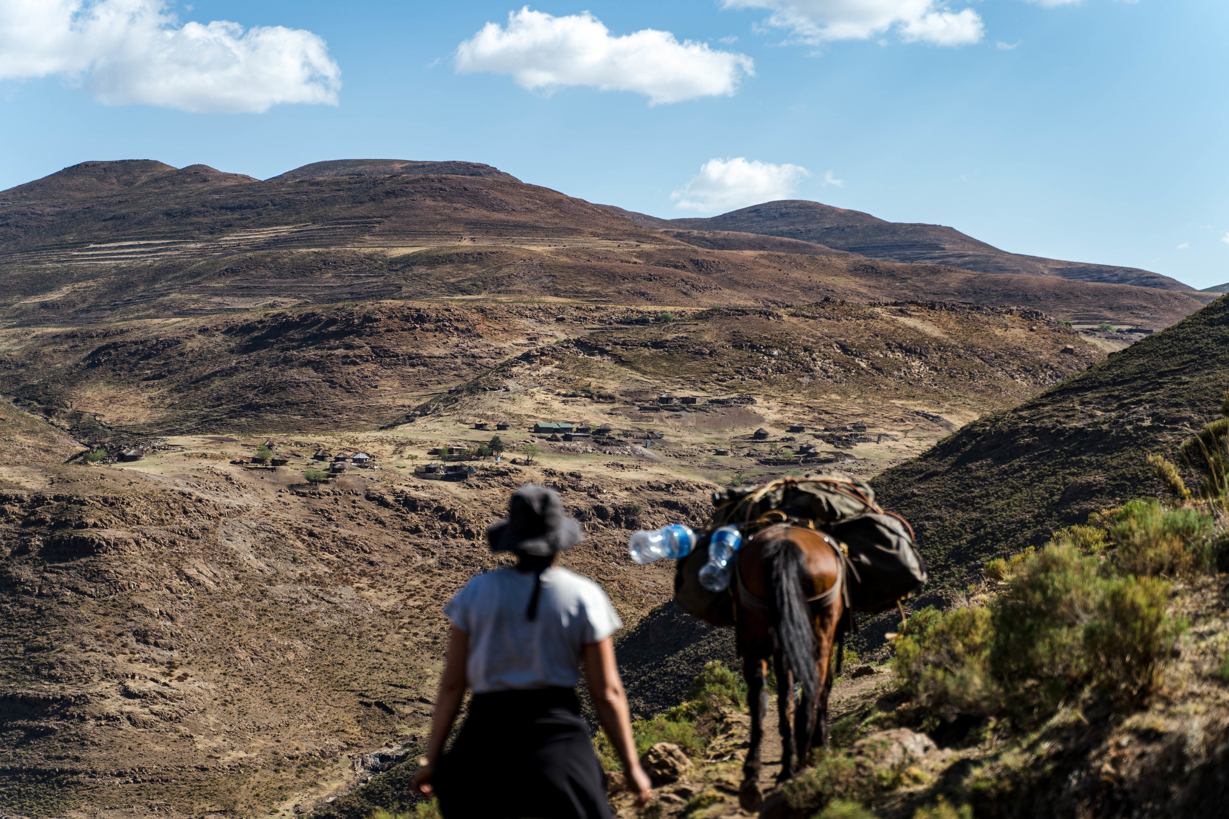 We traded in the bike for our trail shoes and headed off into the hills on an overnight trek bound for a remote village, utilising a pack horse to haul our gear.