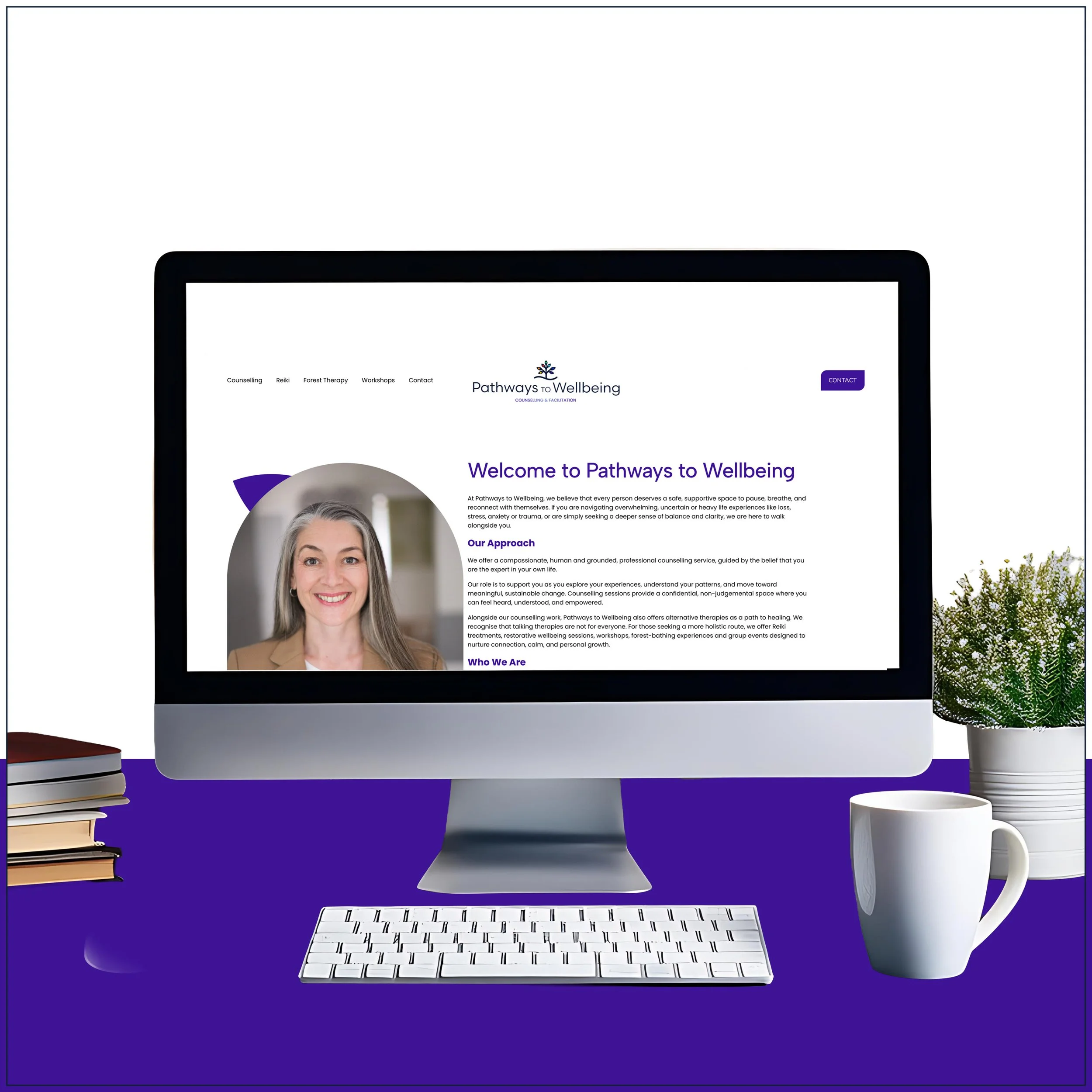 Pathways to Wellbeing website design