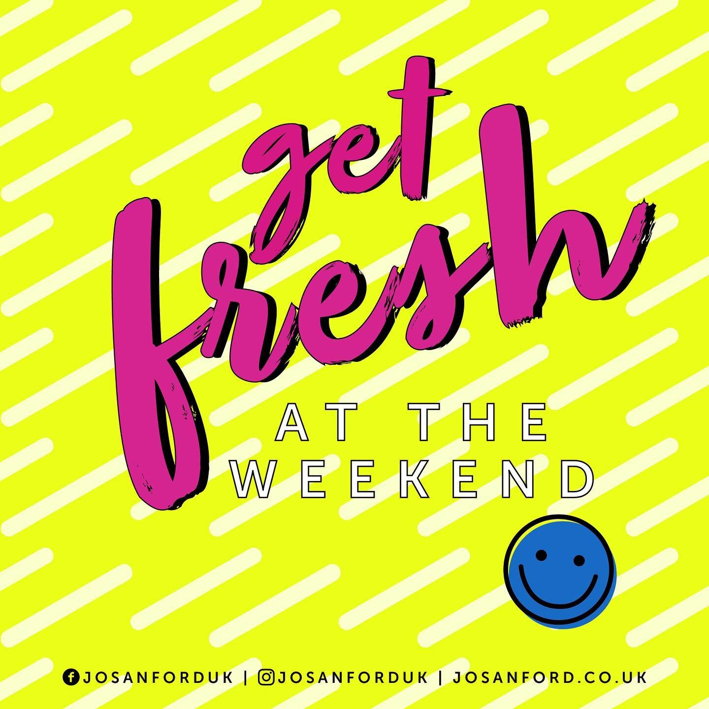 Get Fresh at the weekend! 
I&rsquo;m showing out! Bit of 80s Mel &amp; Kim!
Anyone who knows me, knows my love for 80s music and the joy it brings me!
Hope you all have a joy filled weekend

#josanforduk #happygraphics #getfresh #graphicdesign #colou