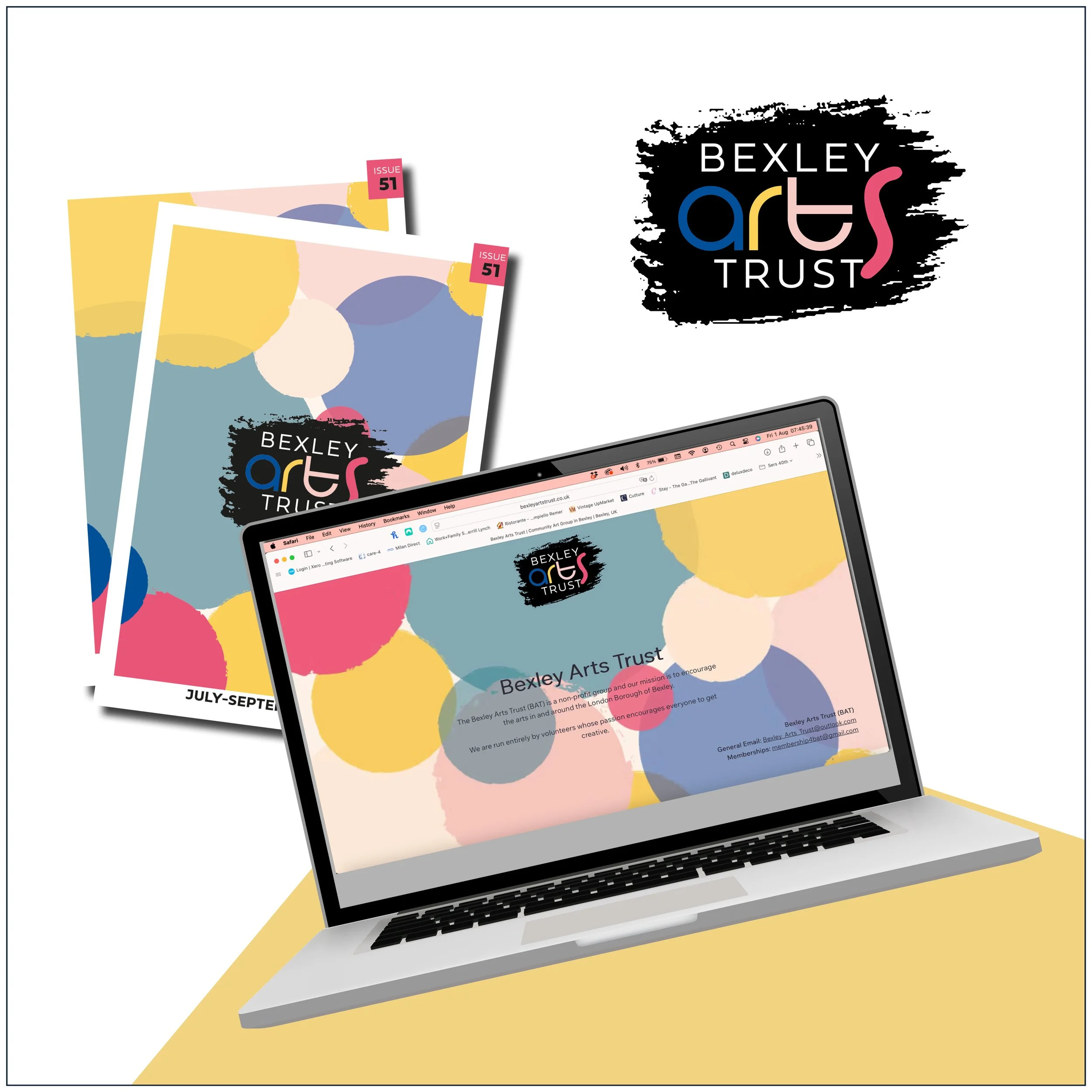 Bexley Arts Trust website design