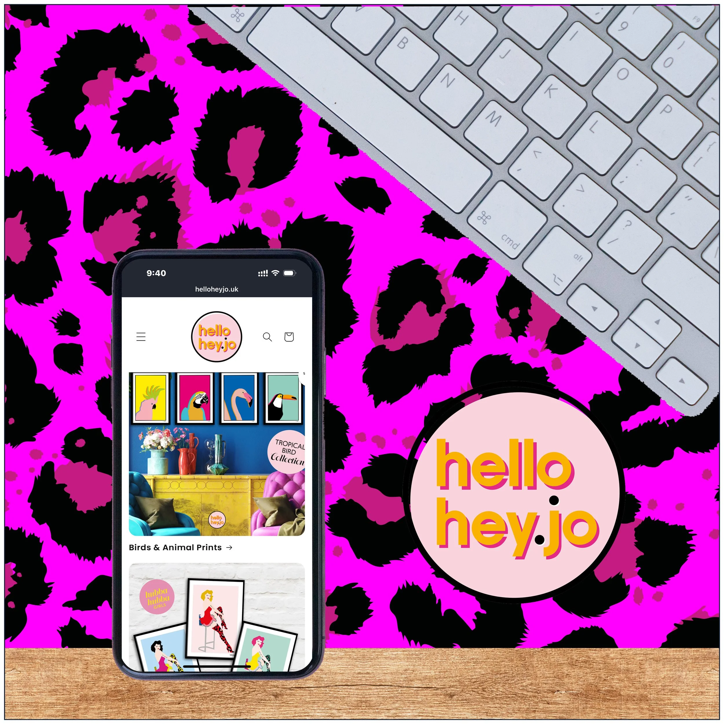Hello Hey Jo print design shop