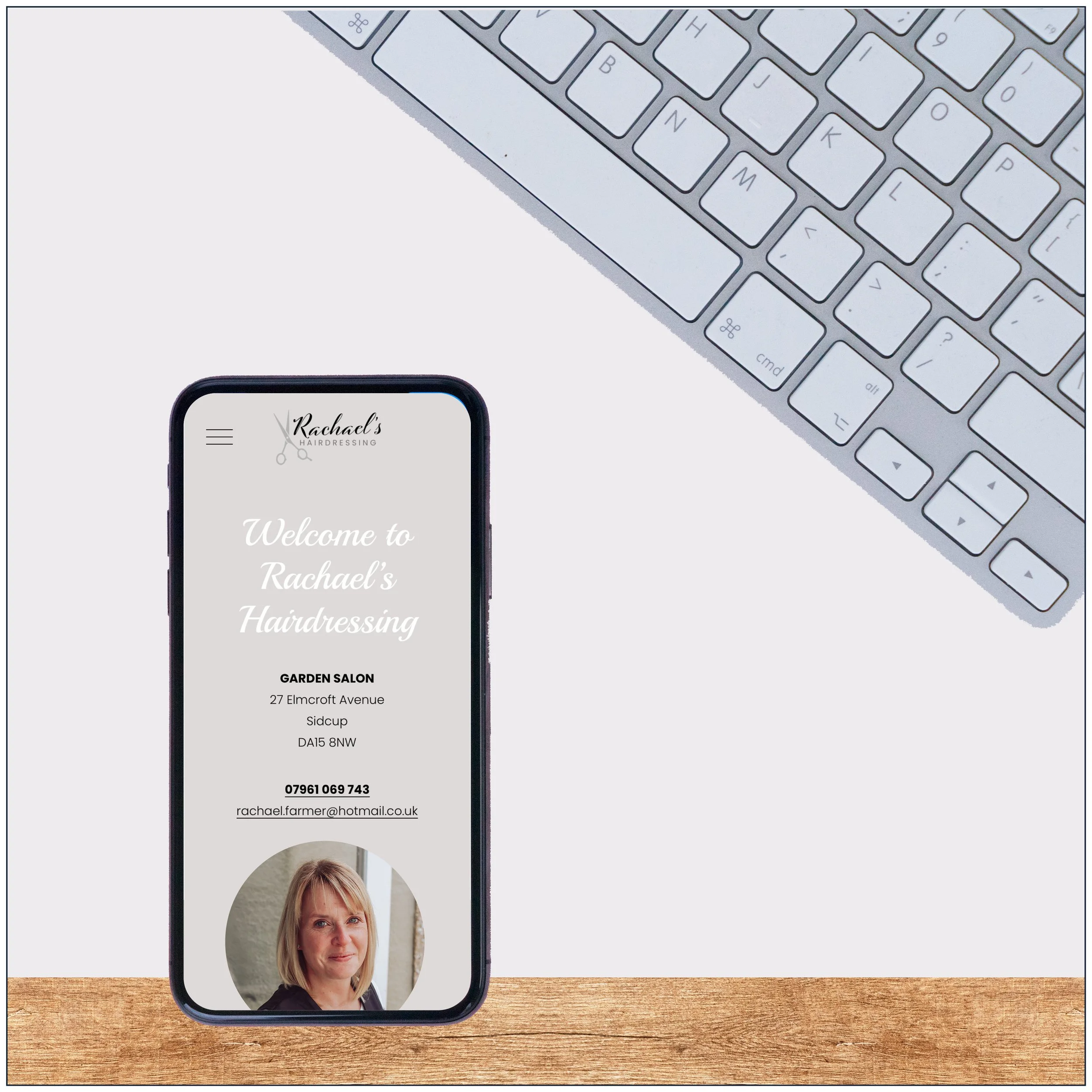 Rachael's Hairdressing website design