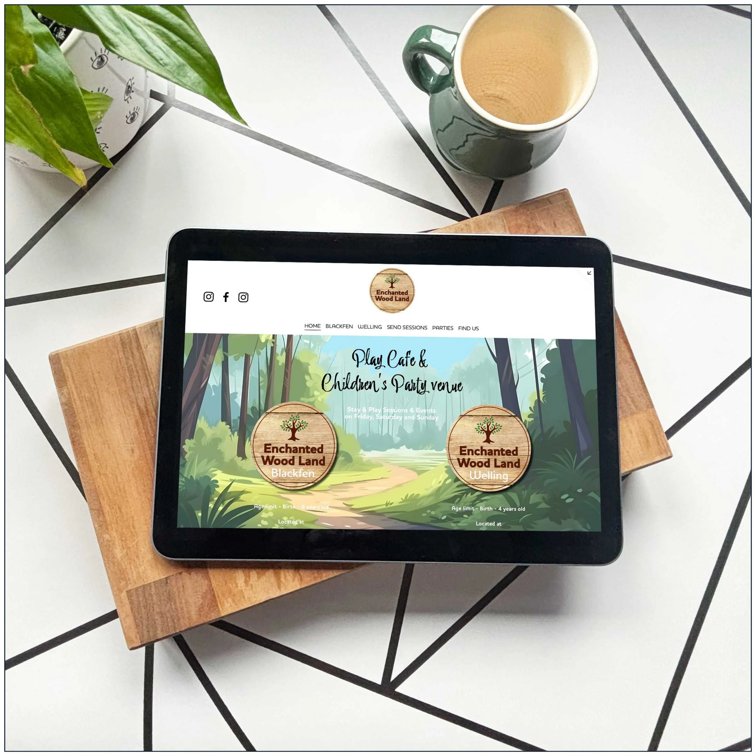 Enchanted Wood Land website design