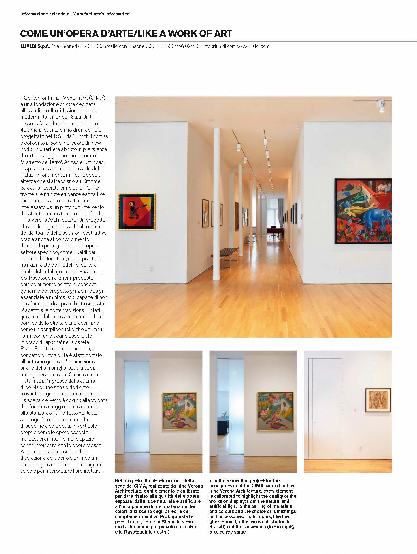 Cima In The November Issue Of Domus Verona Carpenter