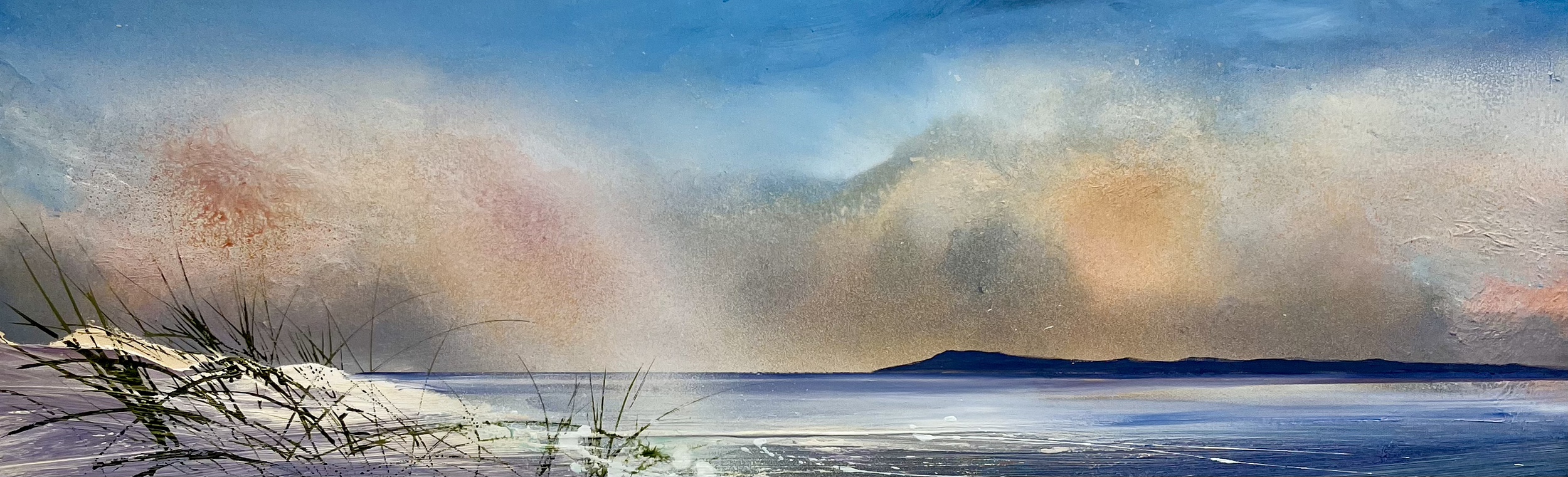 Beautiful light over the Isle of wight 30x92cm £900.00.png