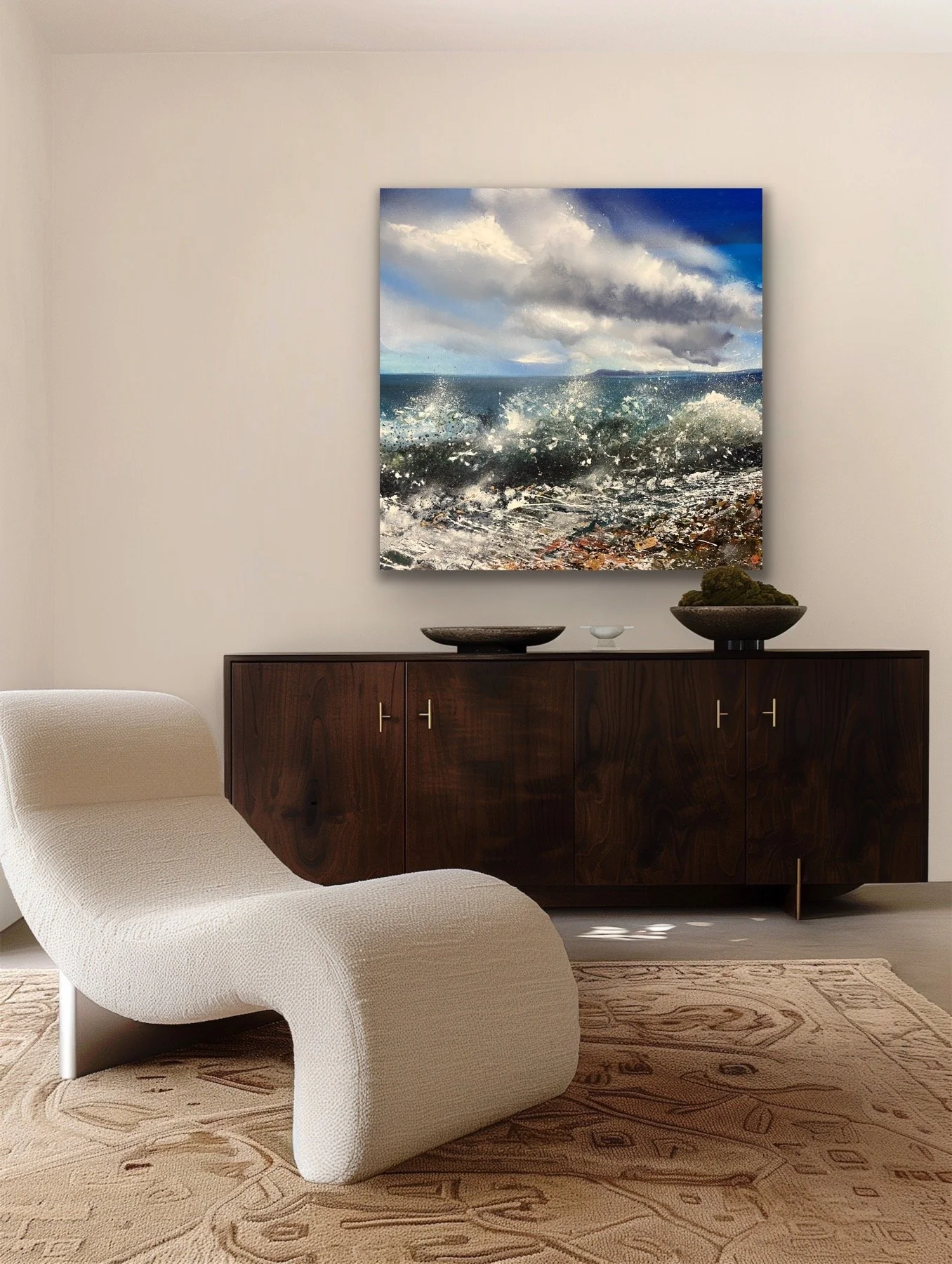 Crashing waves at Bracklsham Bay ,.JPG